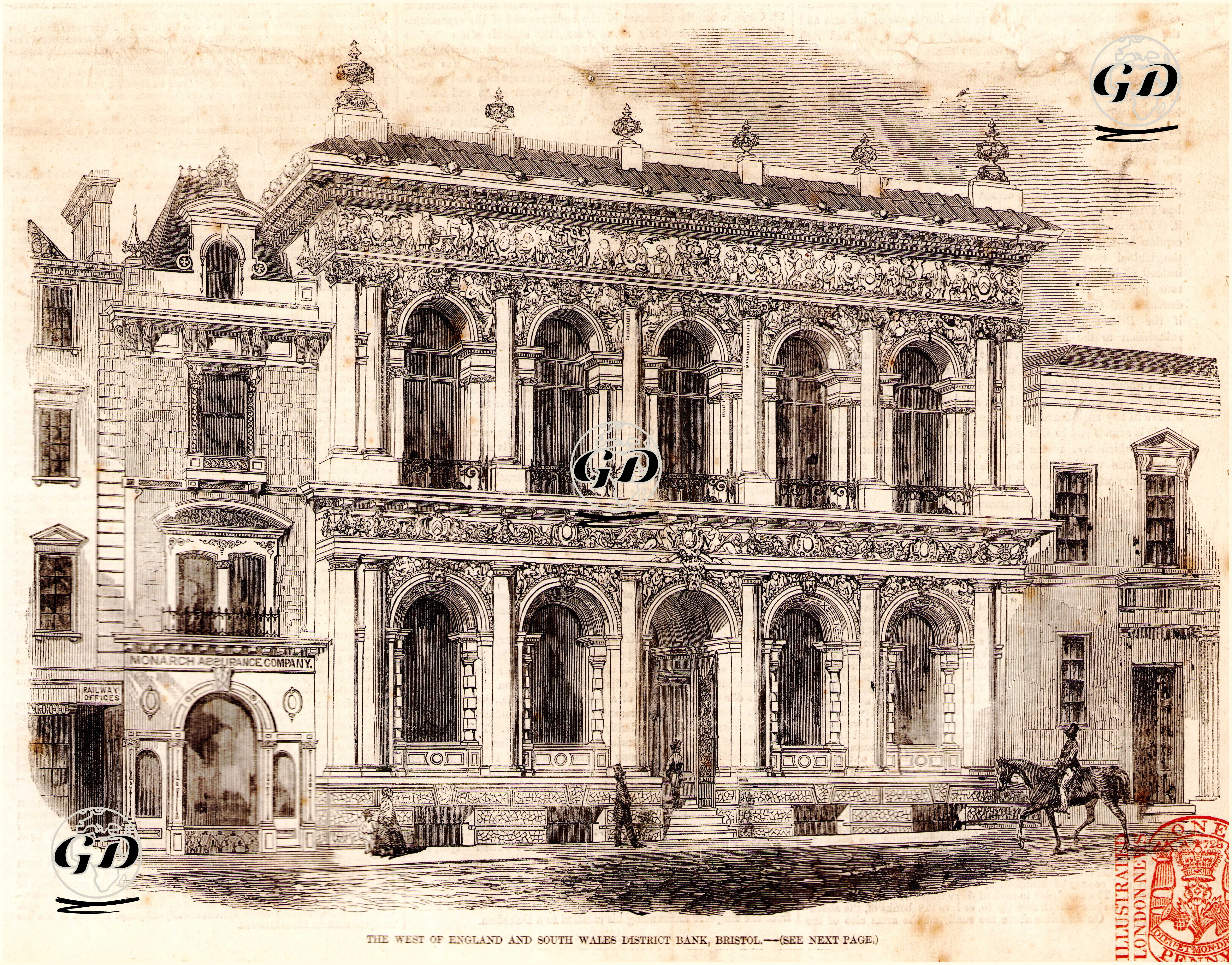Güney Galler Ve Doğu İngiltere Bölgesi Banka Binası, Bristol -  - 1856
