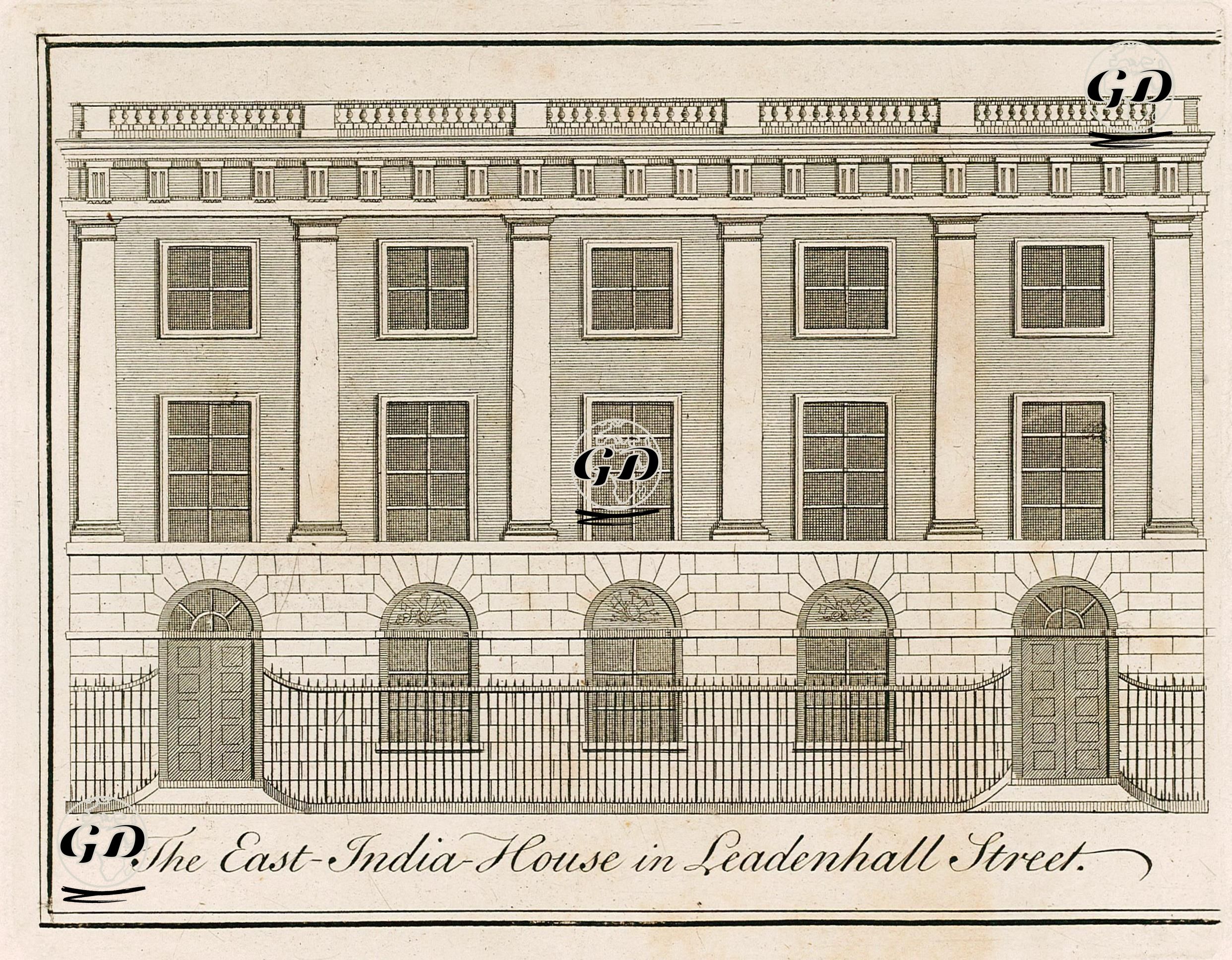 The East India House In Leadenhall Street -  - 1800's