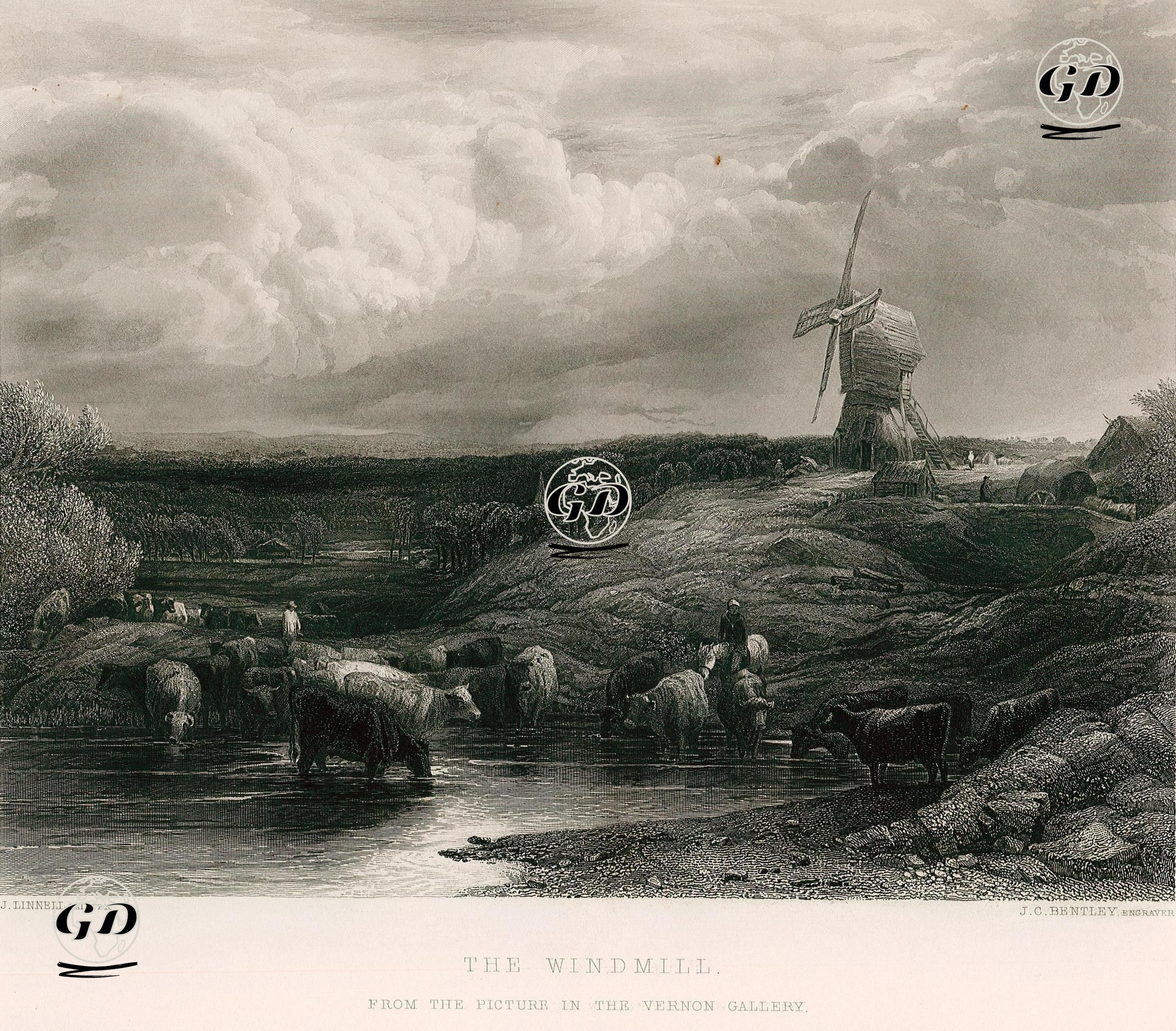 The Windmill  - John Linnell (1792-1882) - 1853