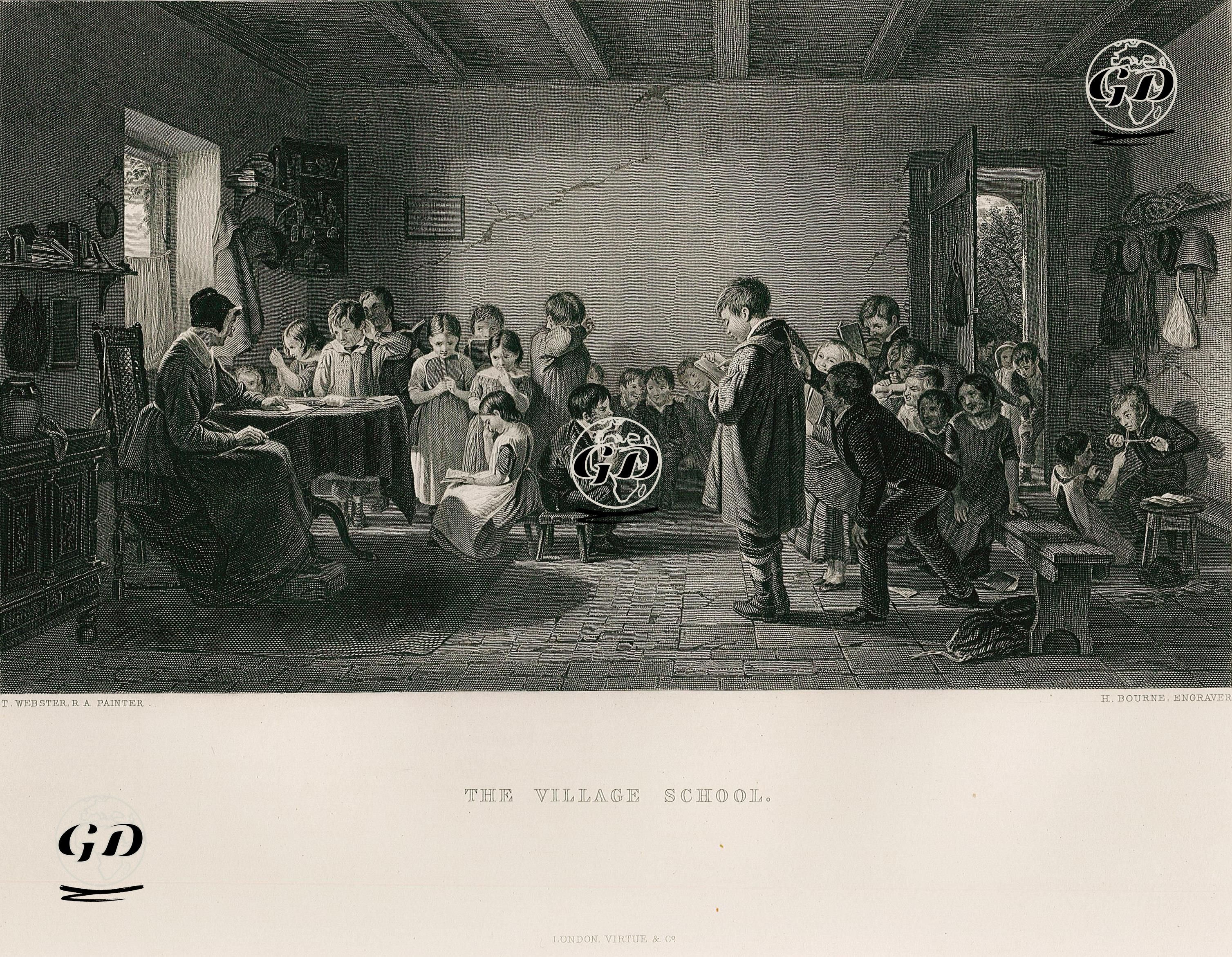 Köy Okulu - Thomas Webster (1800-1886) - 1854