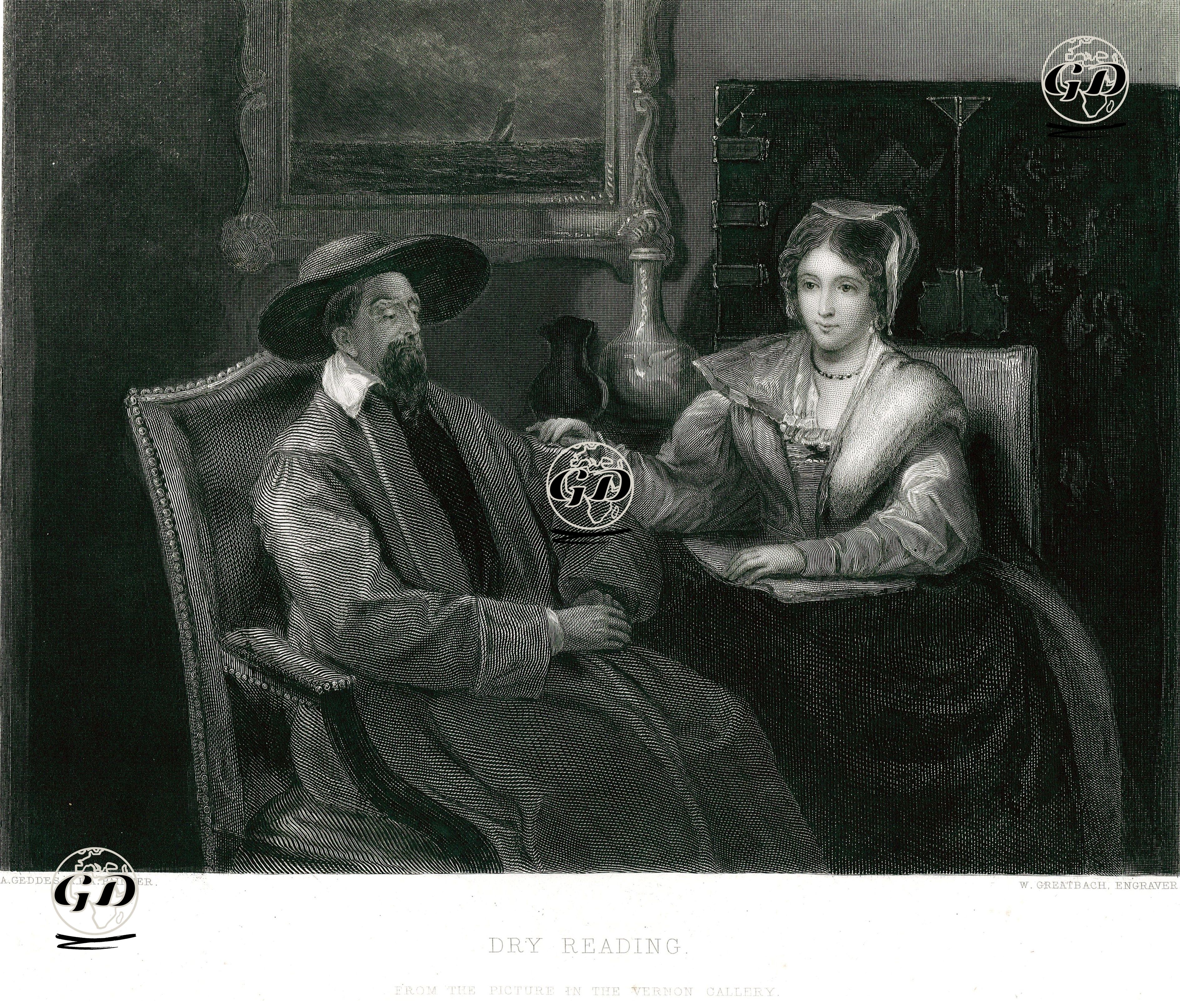 Dry Reading - Andrew Geddes (1783-1844) - 1853
