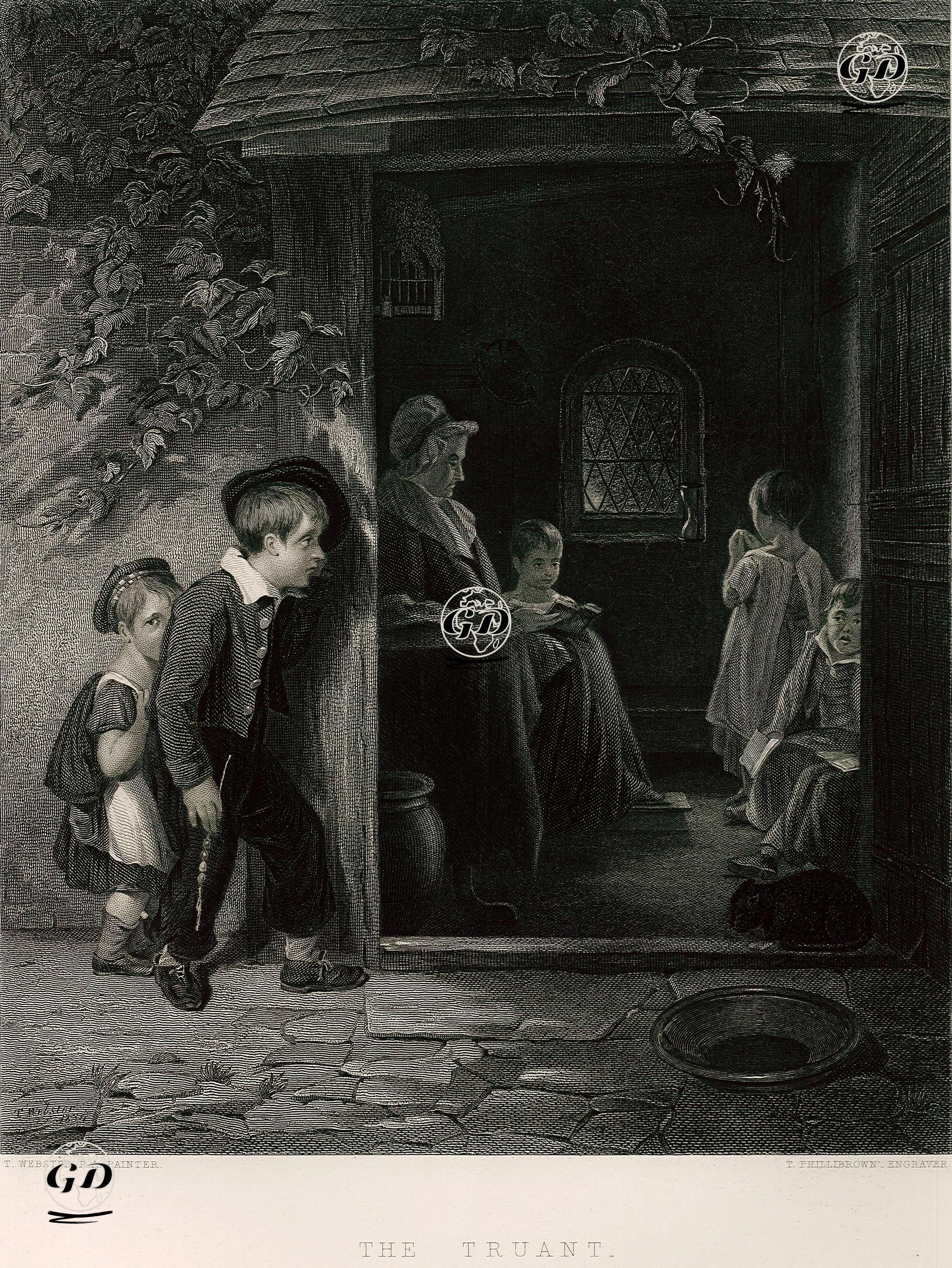 Derse Gecikenler - Thomas Webster (1800-1886) - 1853