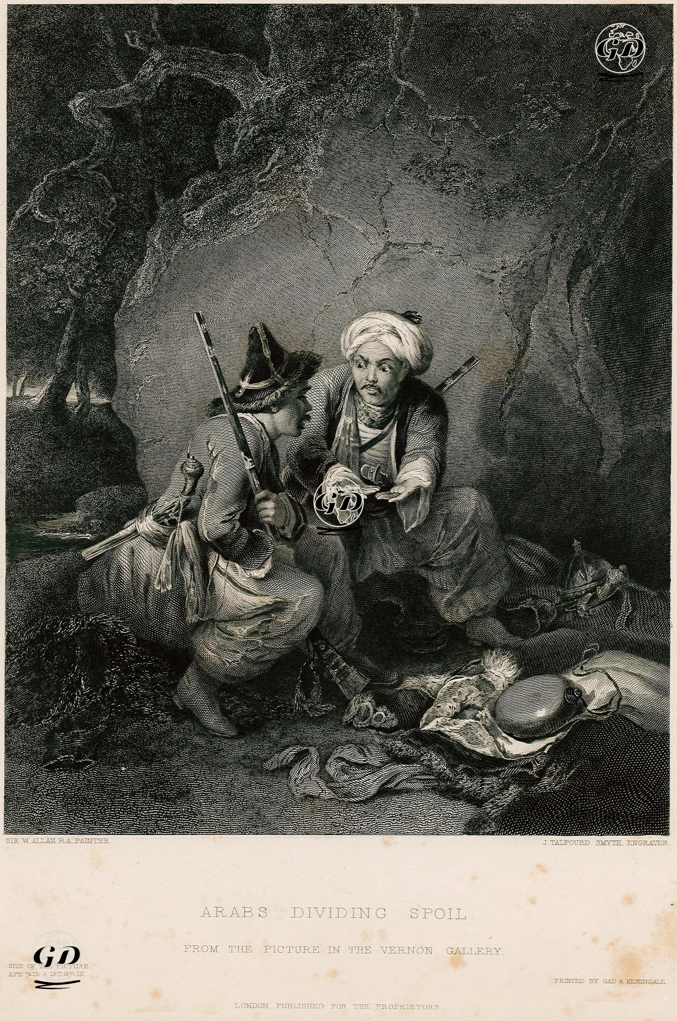 Arabs Dividing Spoil  - William Allan (1782-1850) - 1850