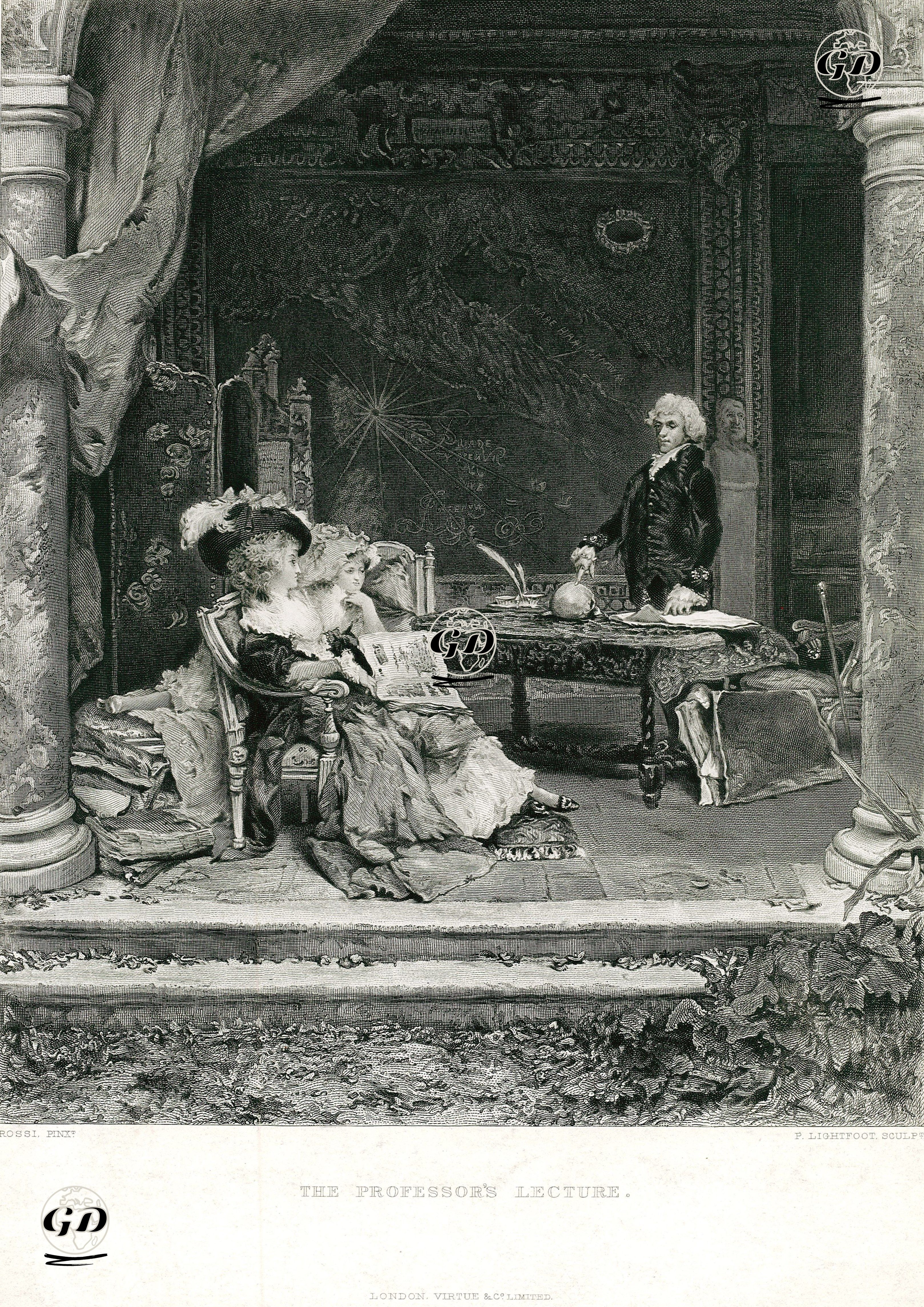 The Professor's Lecture - Rossi - 1880