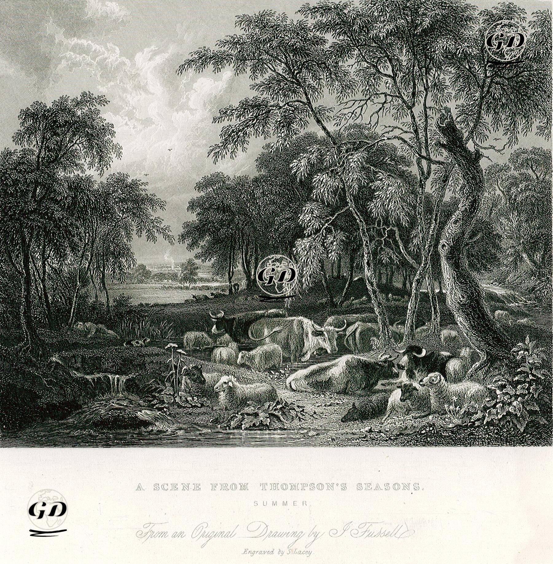 Thompson Mevsimlerinden Bir Sahne-Yaz - Joseph Fussell (1785-1849) - 1835