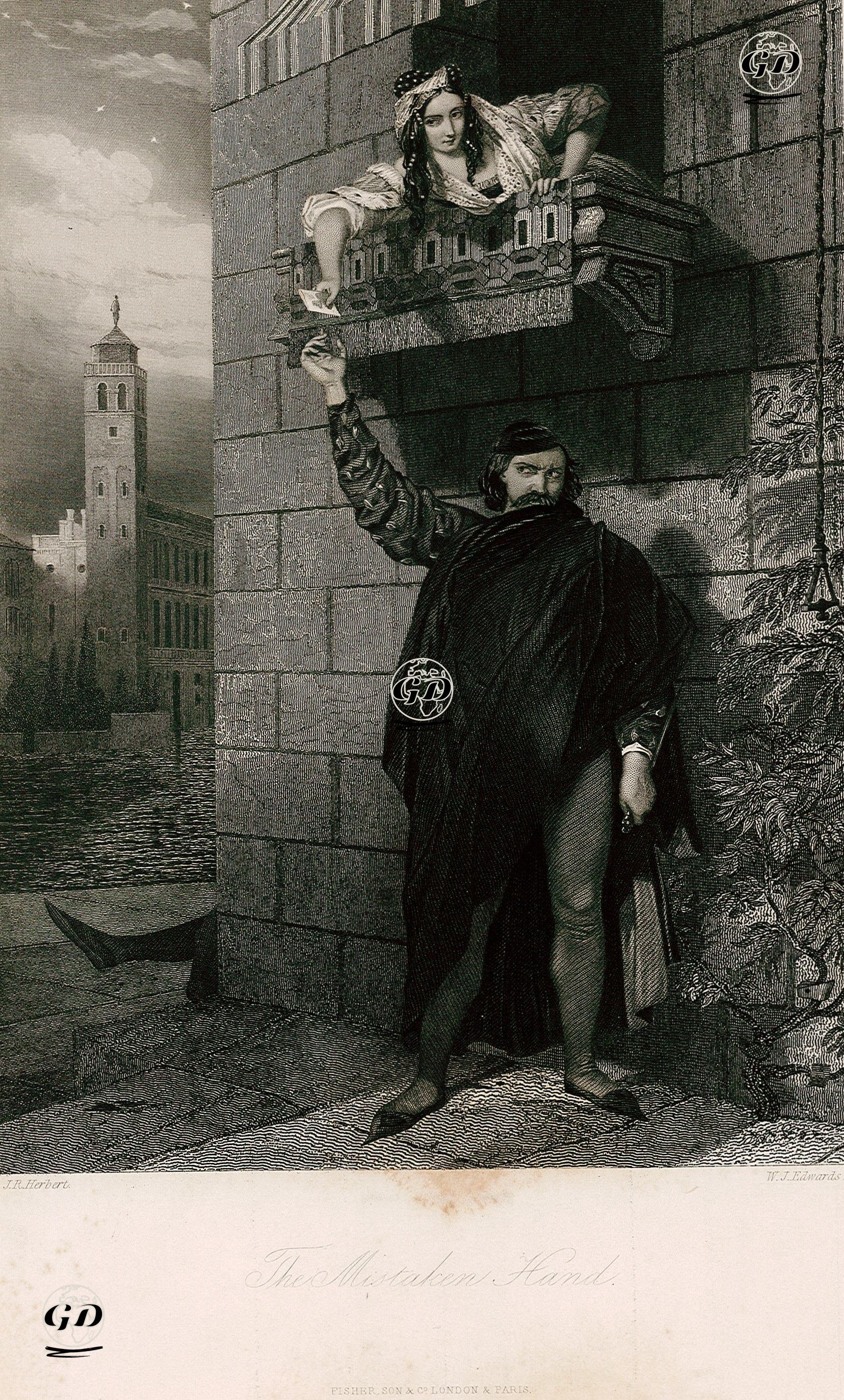 The Mistaken Hand  - John Rogers Herbert (1810-1890) - 1840's