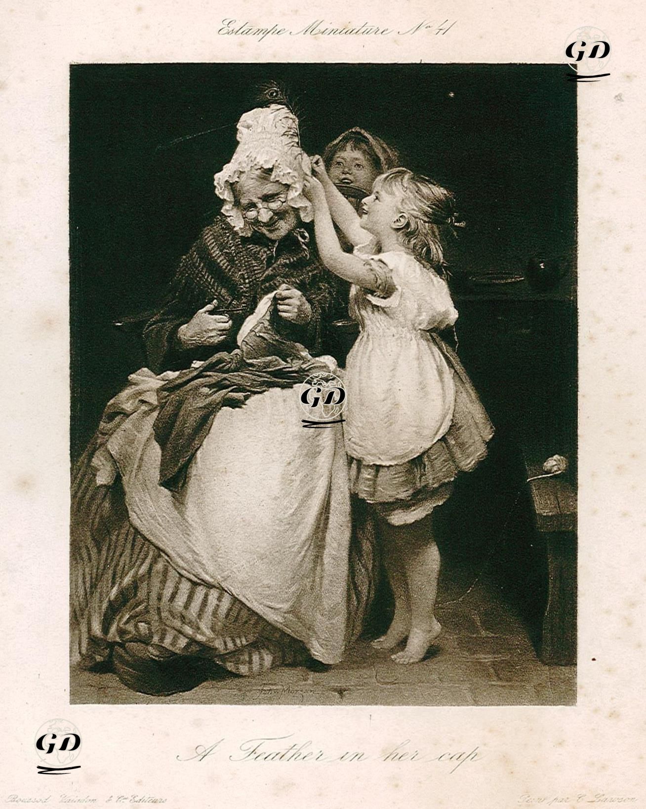 Yaşlı Kadının Şapkasındaki Tüy - John Morgan (1822-1885) - 1884