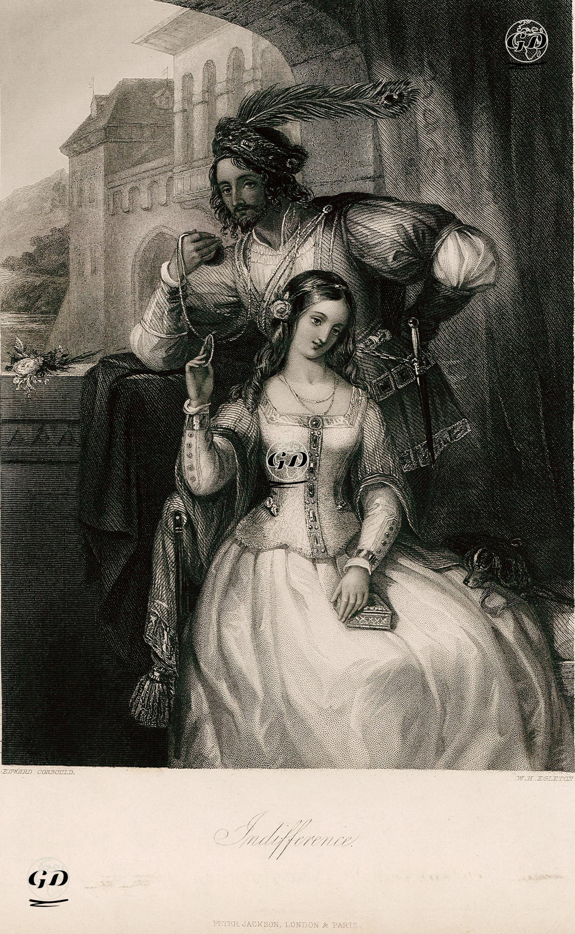 Kayıtsız - Edward Henry Corbould (1815-1905) - 1846