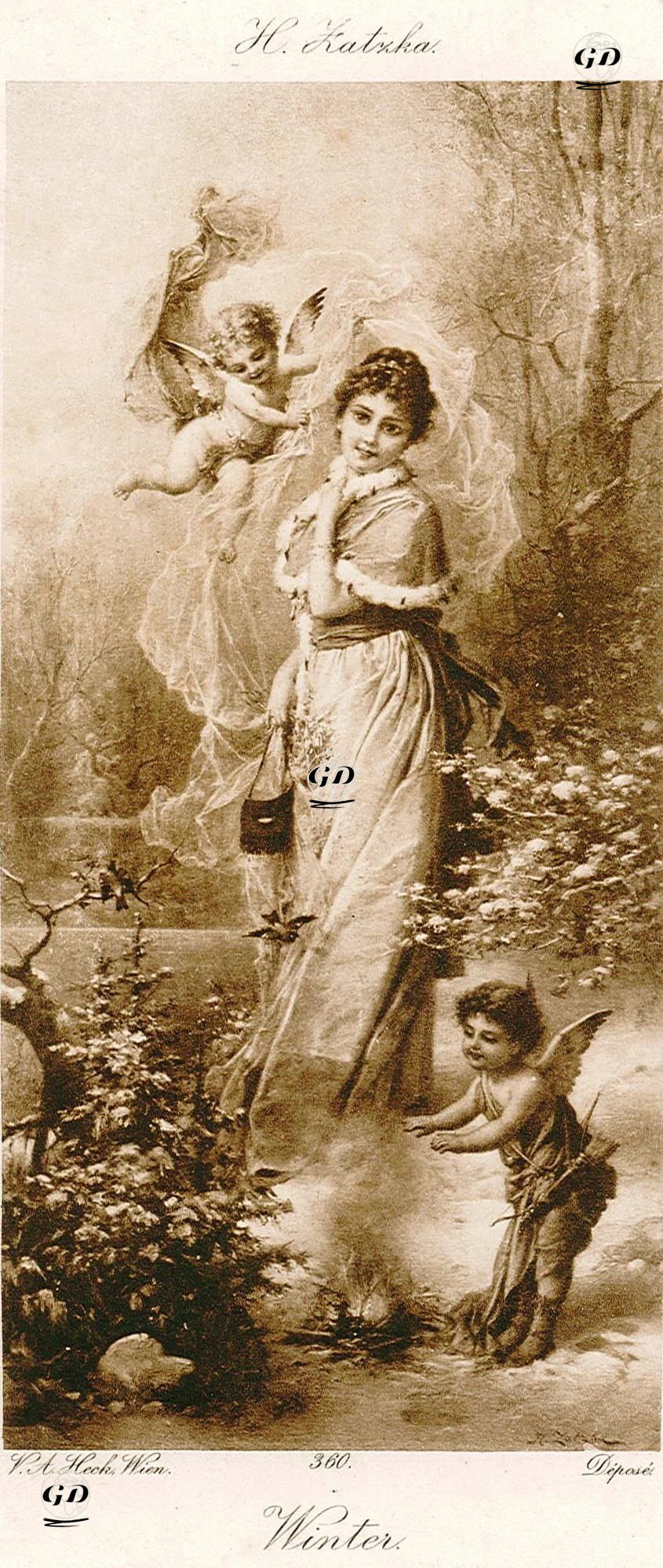 Winter  - Hans Zatzka (1859-1945) - 1890's