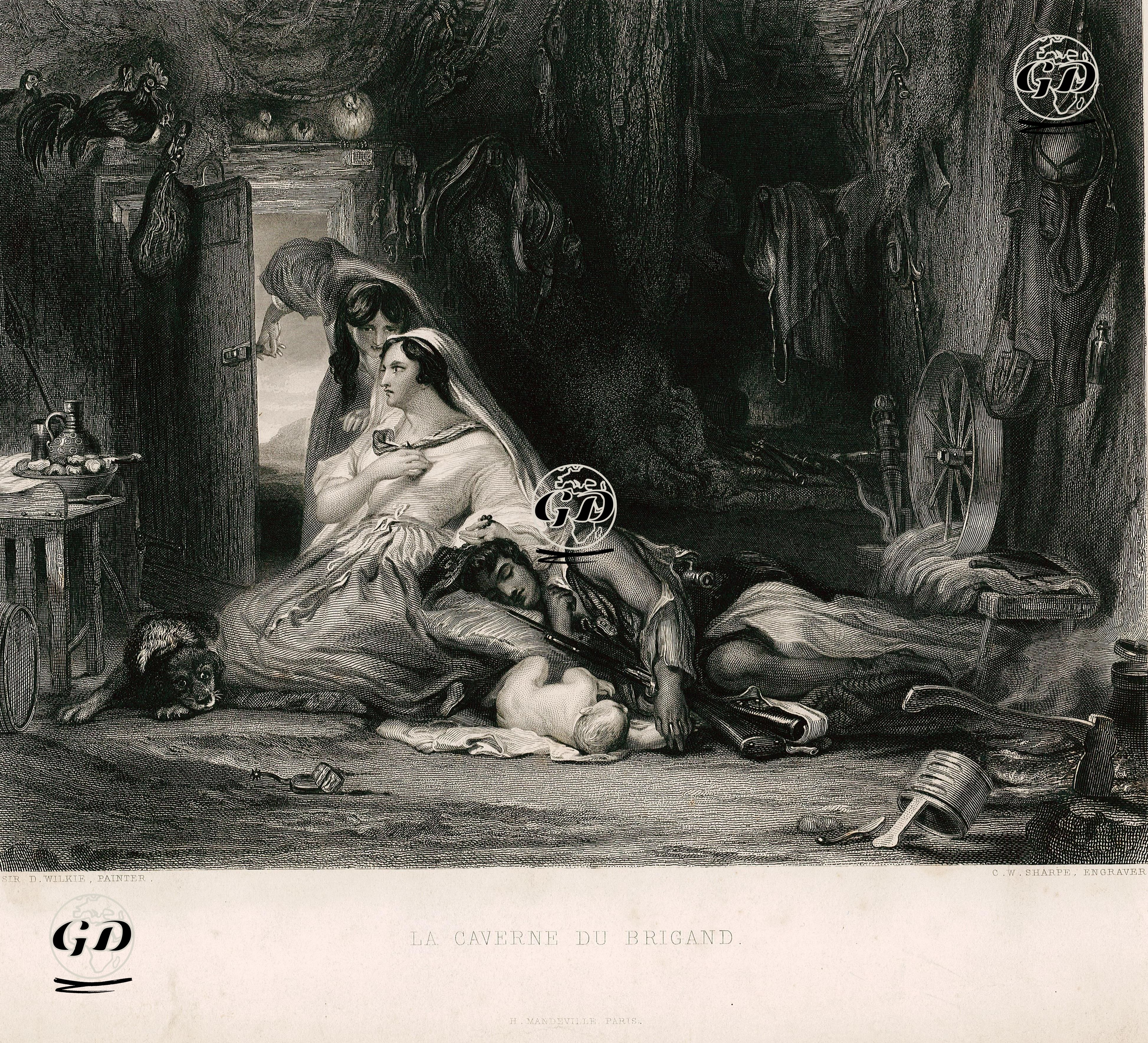 Haydut Mağarası - David Wilkie (1785-1841) - 1855