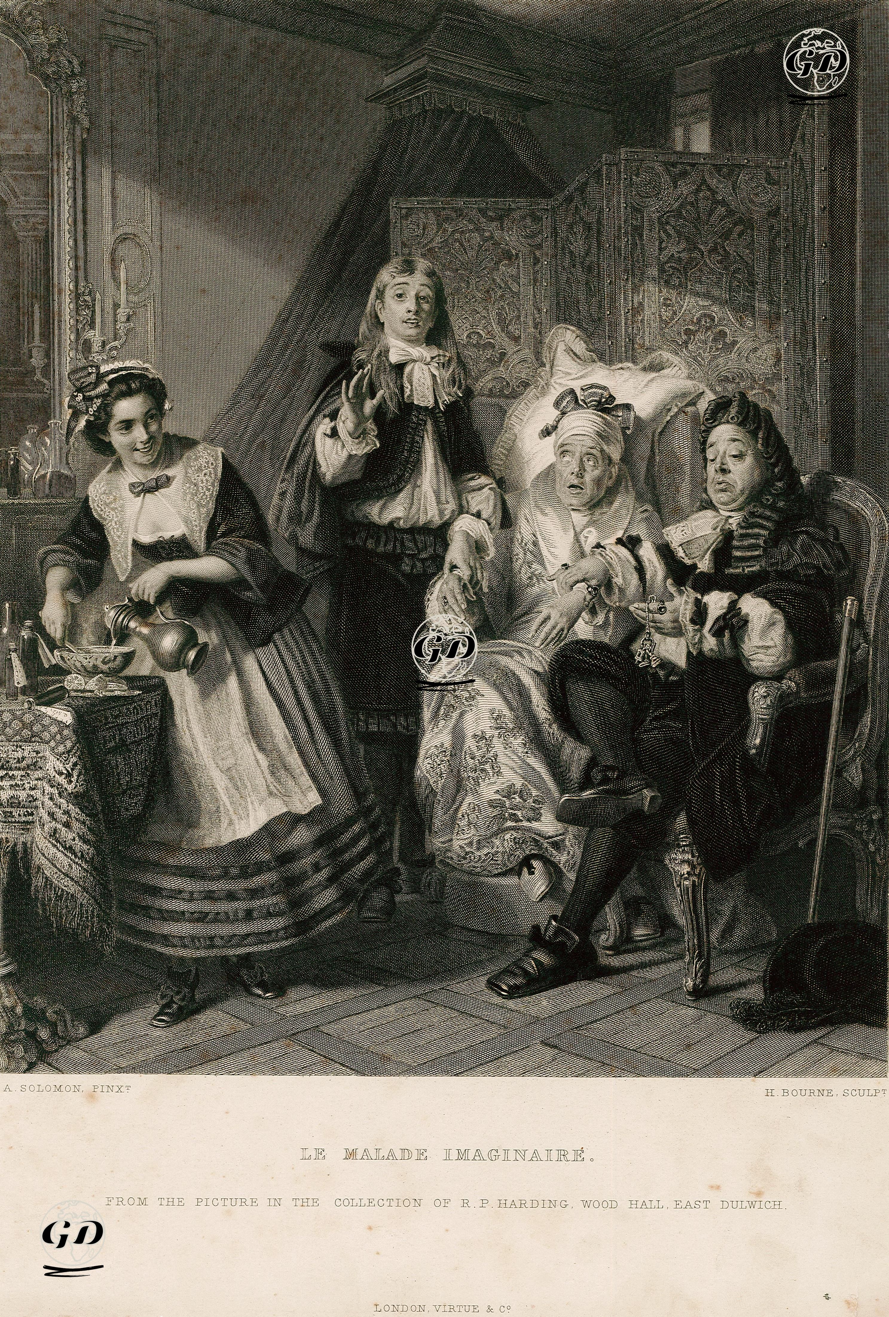 Yalancıktan Hasta - Abraham Solomon (1824-1862) - 1870's