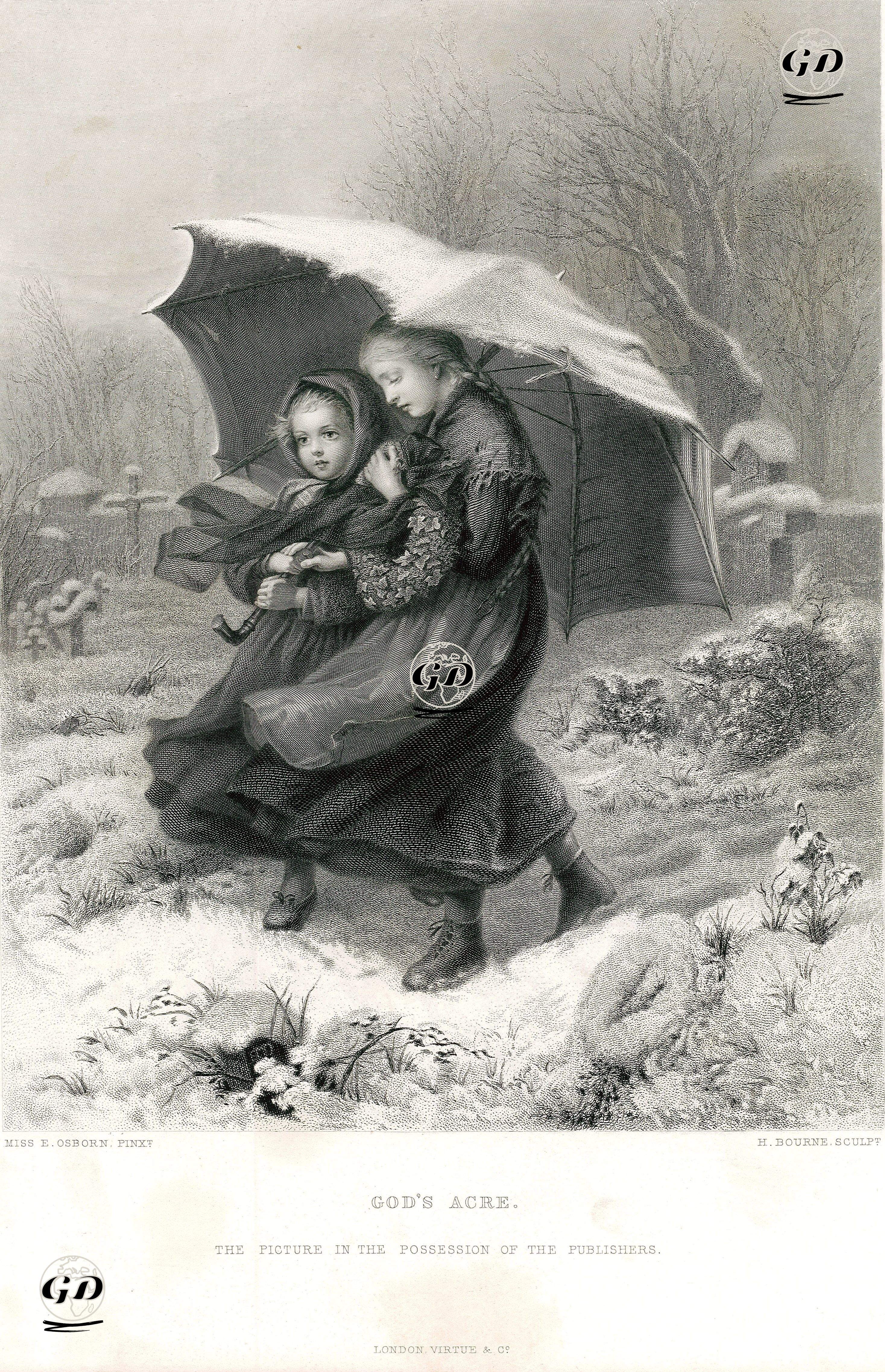 Mezarlık - Emily Mary Osborn (1828–1925) - 1868