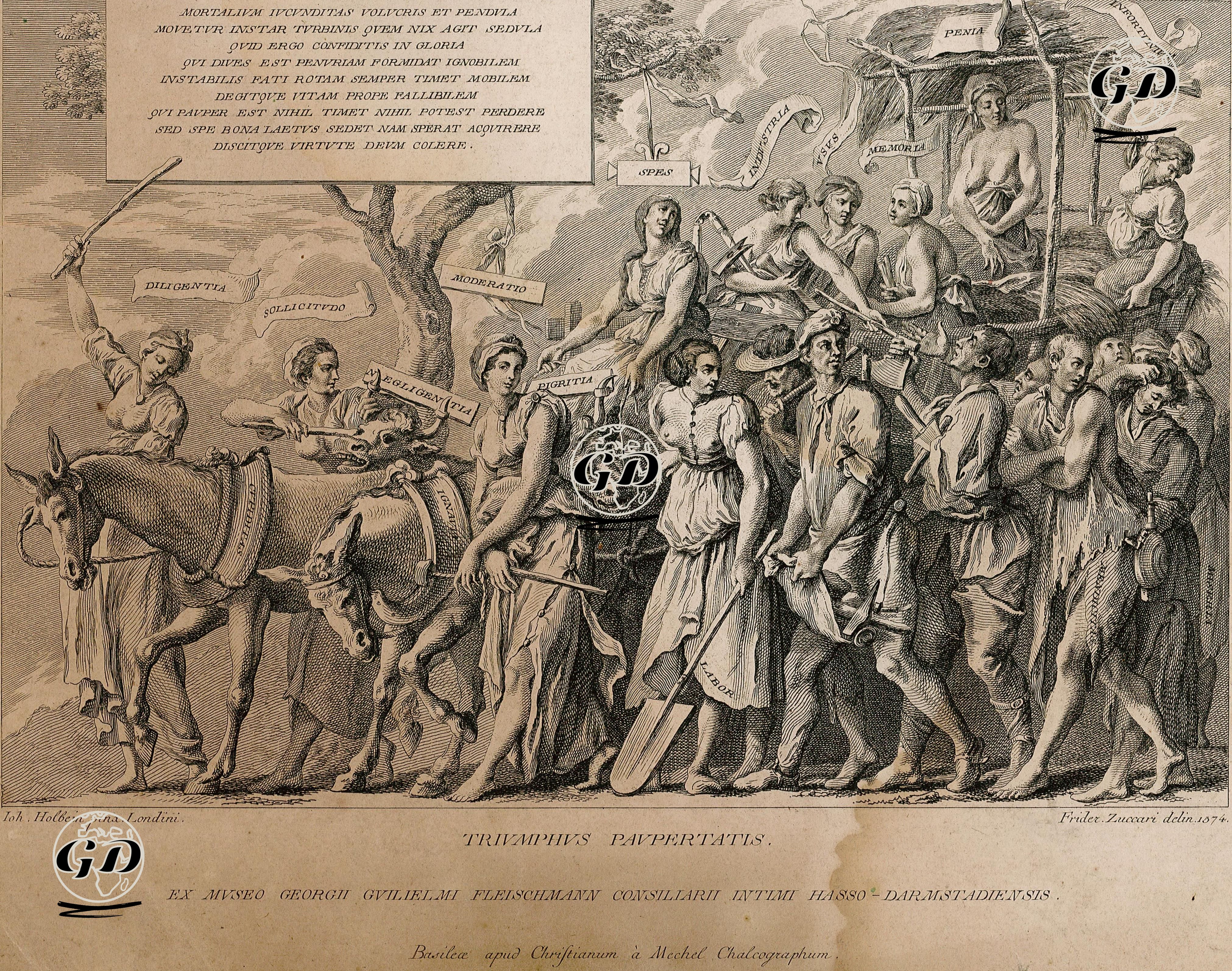 Triumphus Paupertatis - Hans der Jüngere Holbein (1497-1543) - 1780