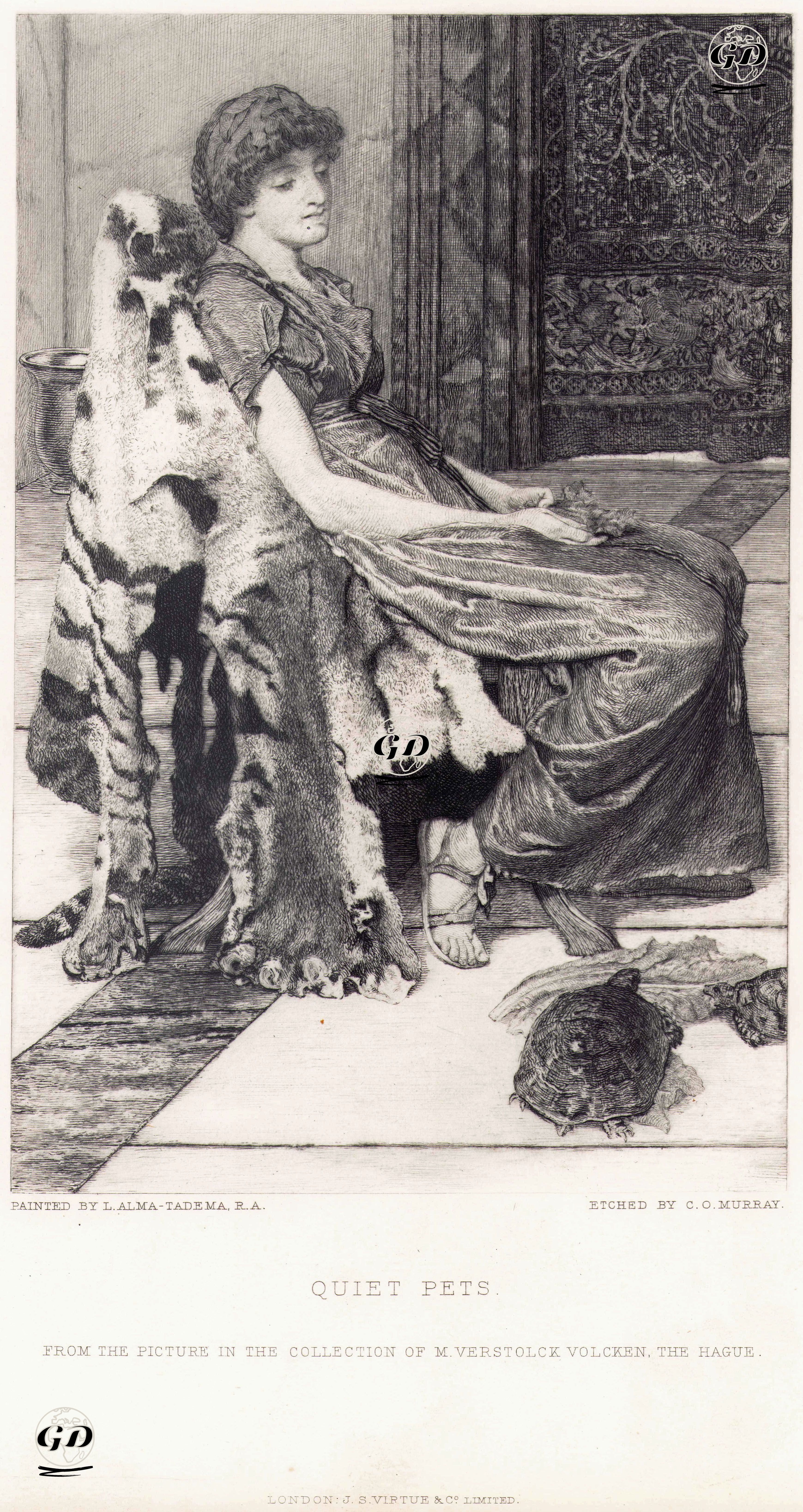 Sakin Hayvanlar - Lourens Alma Tadema (1836-1912) - 1883