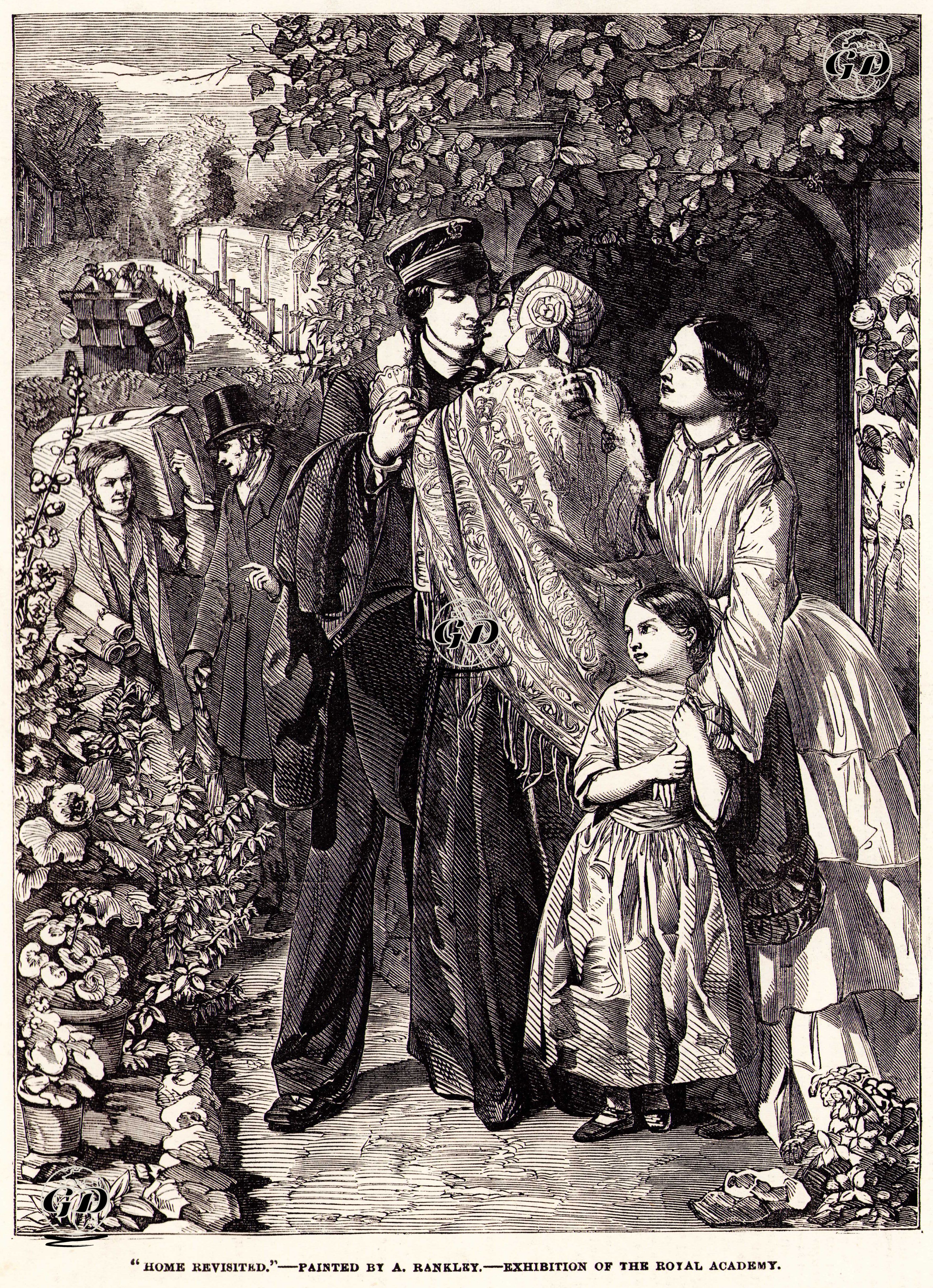 Eve Dönüş - Alfred Rankley (1819-1872) - 1854