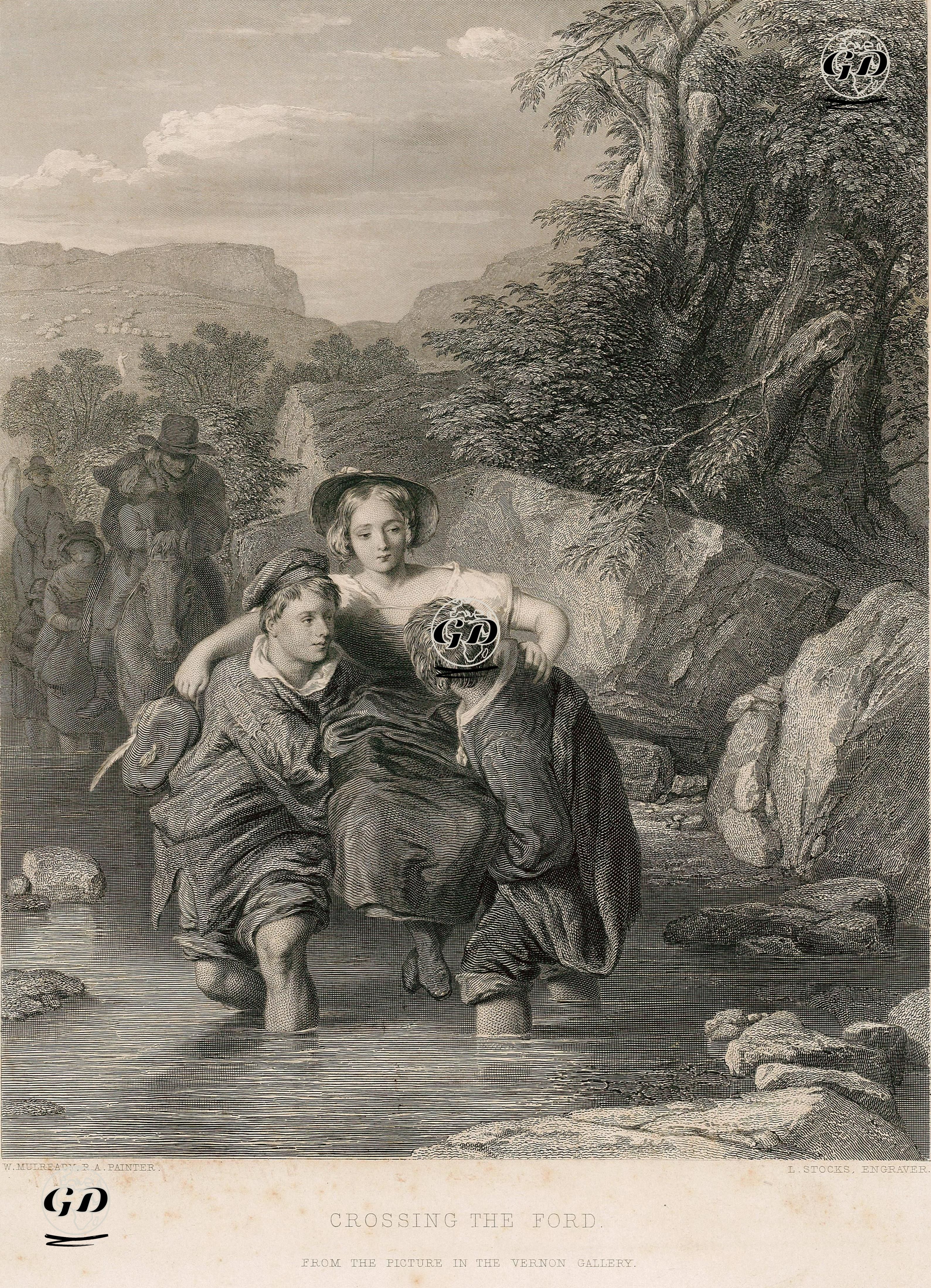 Nehirden Geçlş - William Mulready (1786-1863) - 1860's