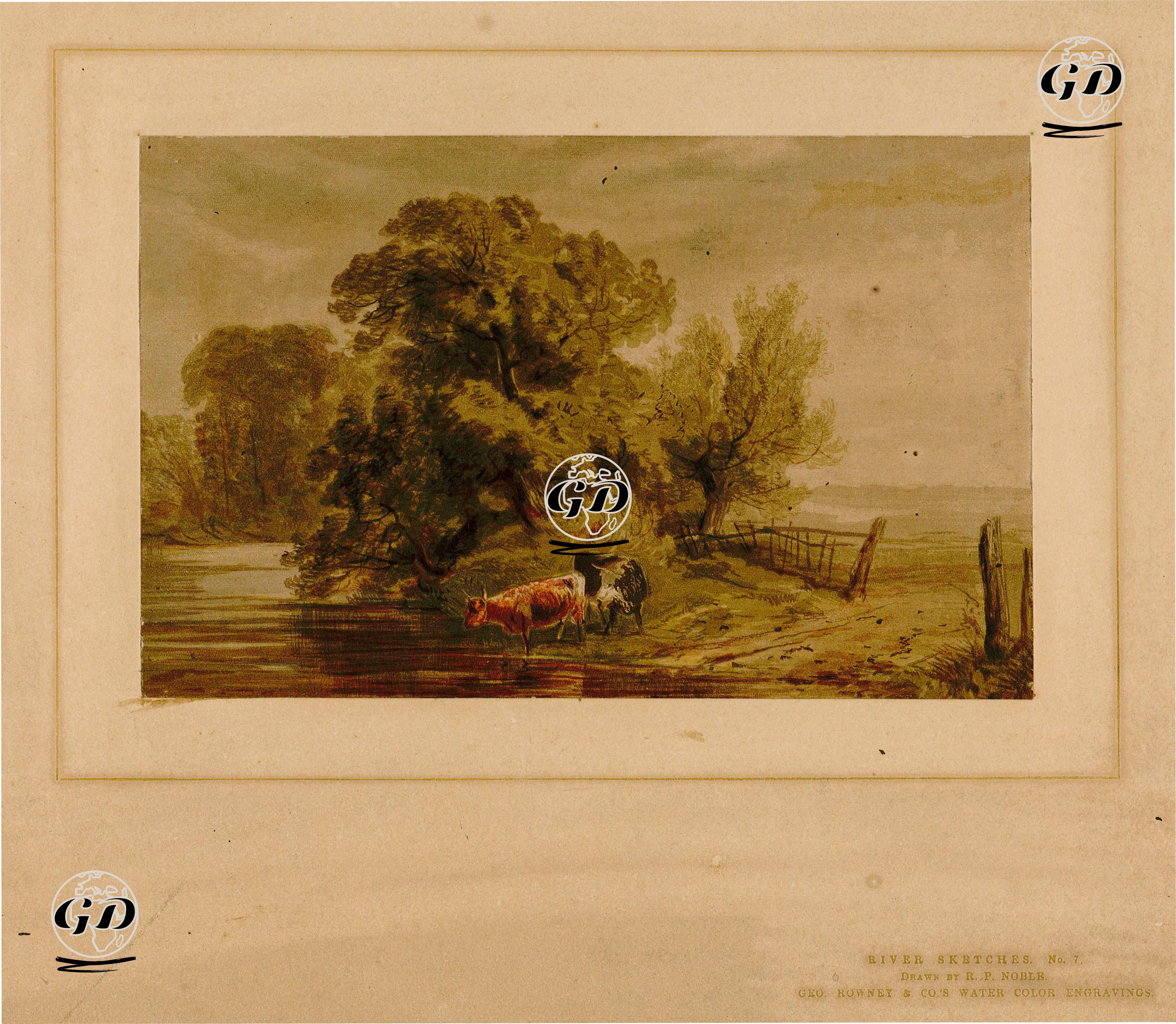 Nehir Resmi No.7 - Richard Pratchett Noble (1829-1861) - 1850's-1860's