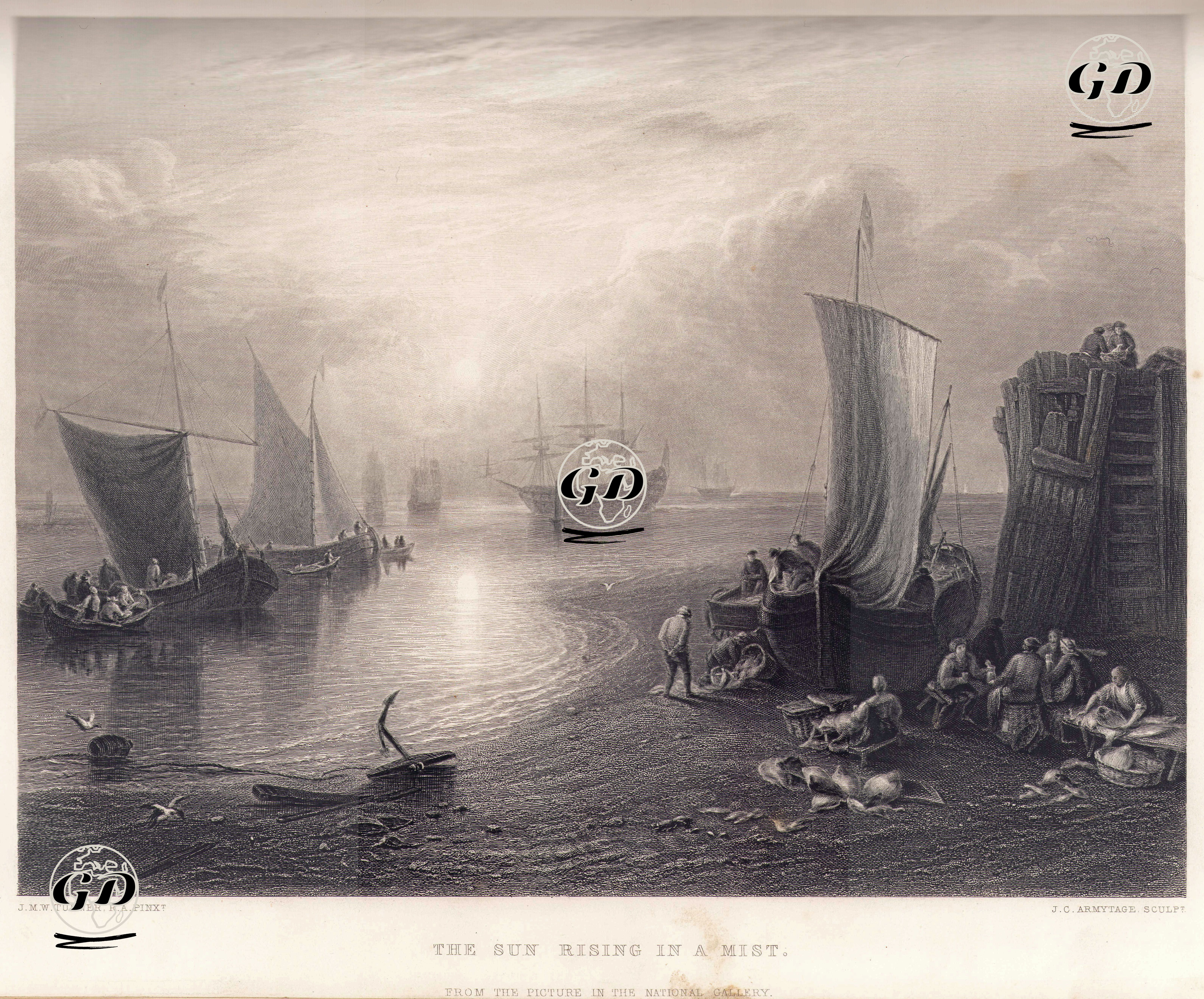 Sisler Arasında Gün Doğumu - Joseph Mallord William Turner (1775-1851) - 1862