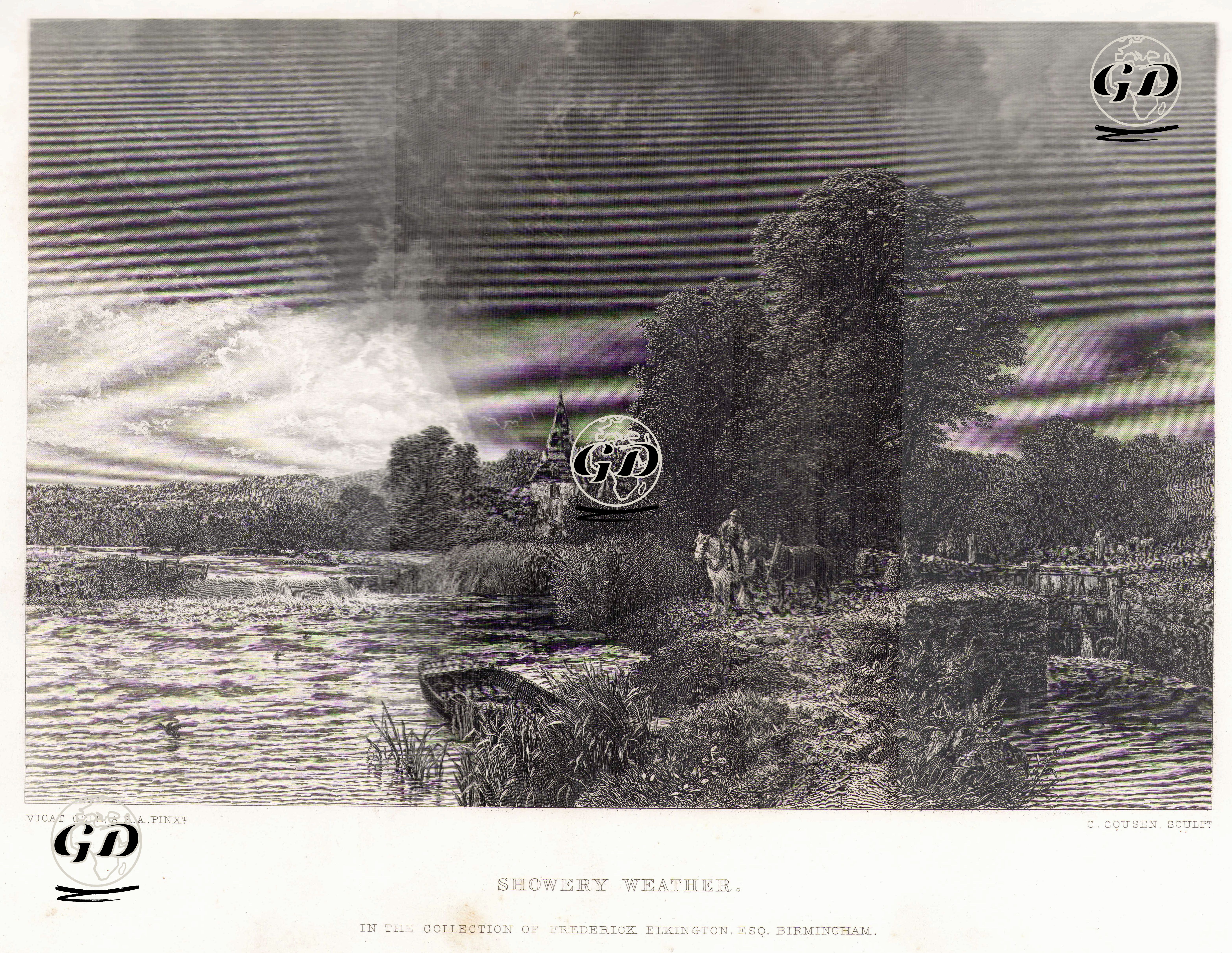 Yağmurlu Hava - George Vicat Cole (1833-1893) - 1876