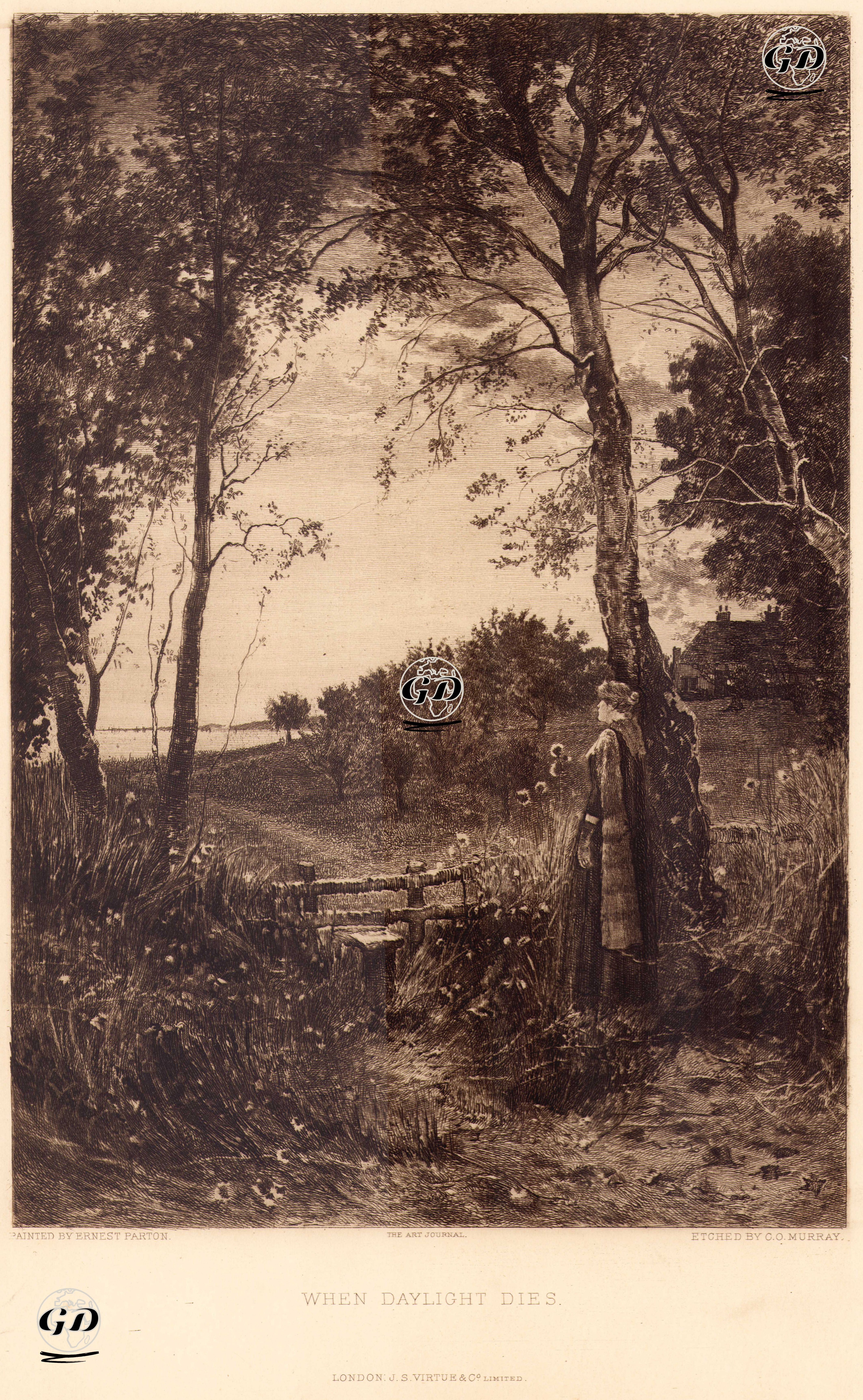 When Daylight Dies - Ernest Parton (1845-1938) - 1892