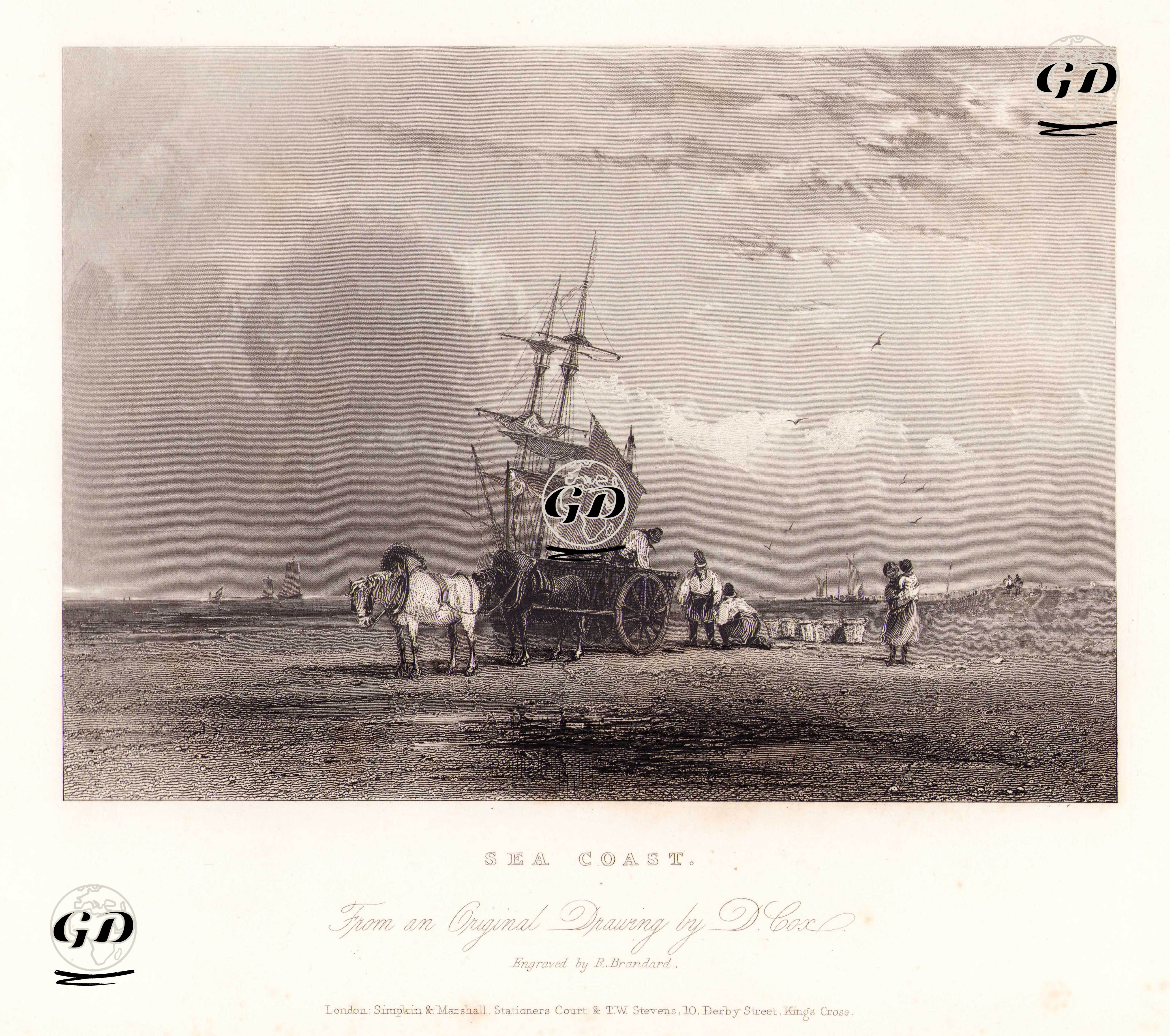 Sahil Manzarası - David Cox (1783-1859) - 1836