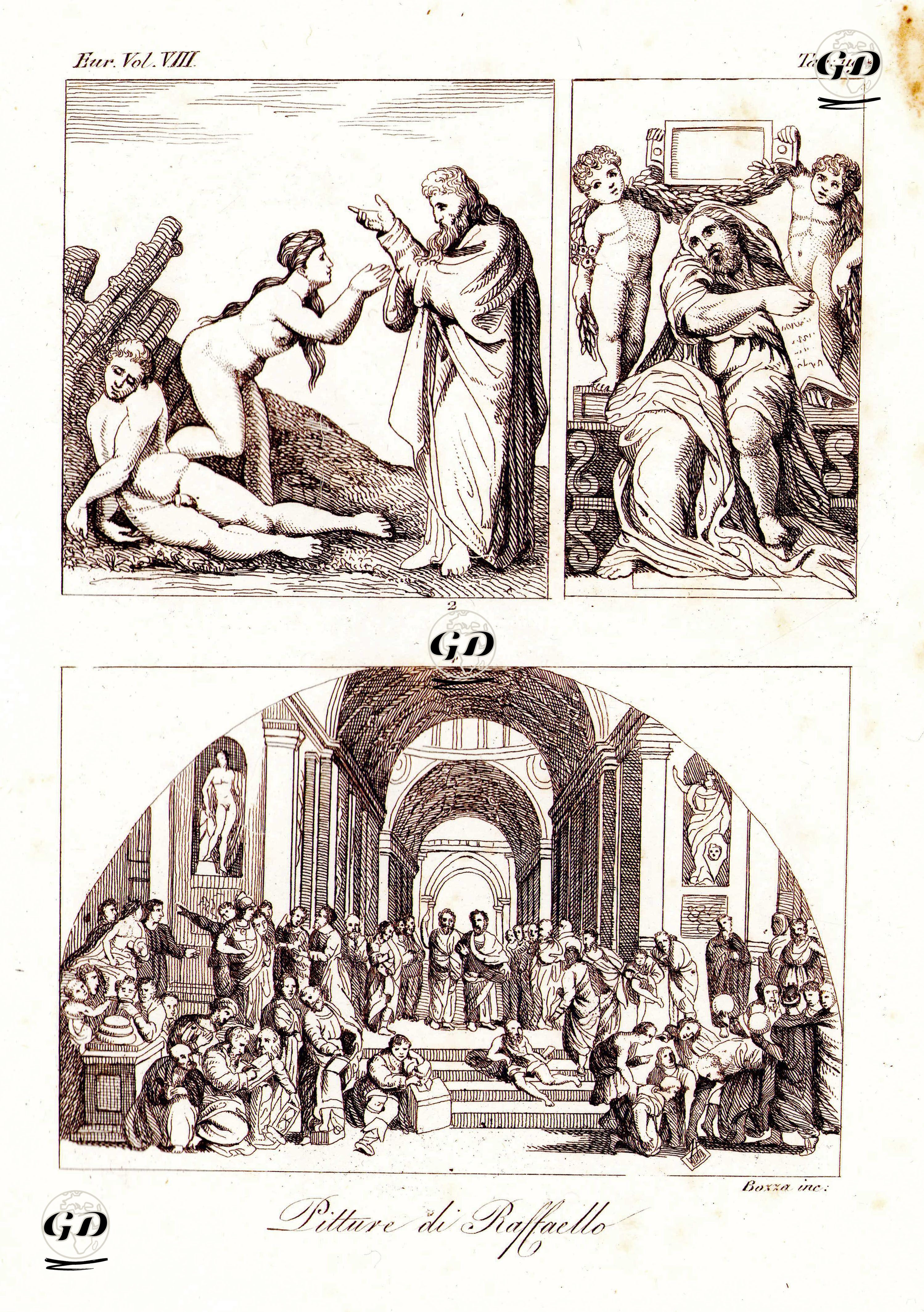 Pitture Di Raffaello, Eur. Vol VIII. Tav.119*. -  - 1820's-1840's