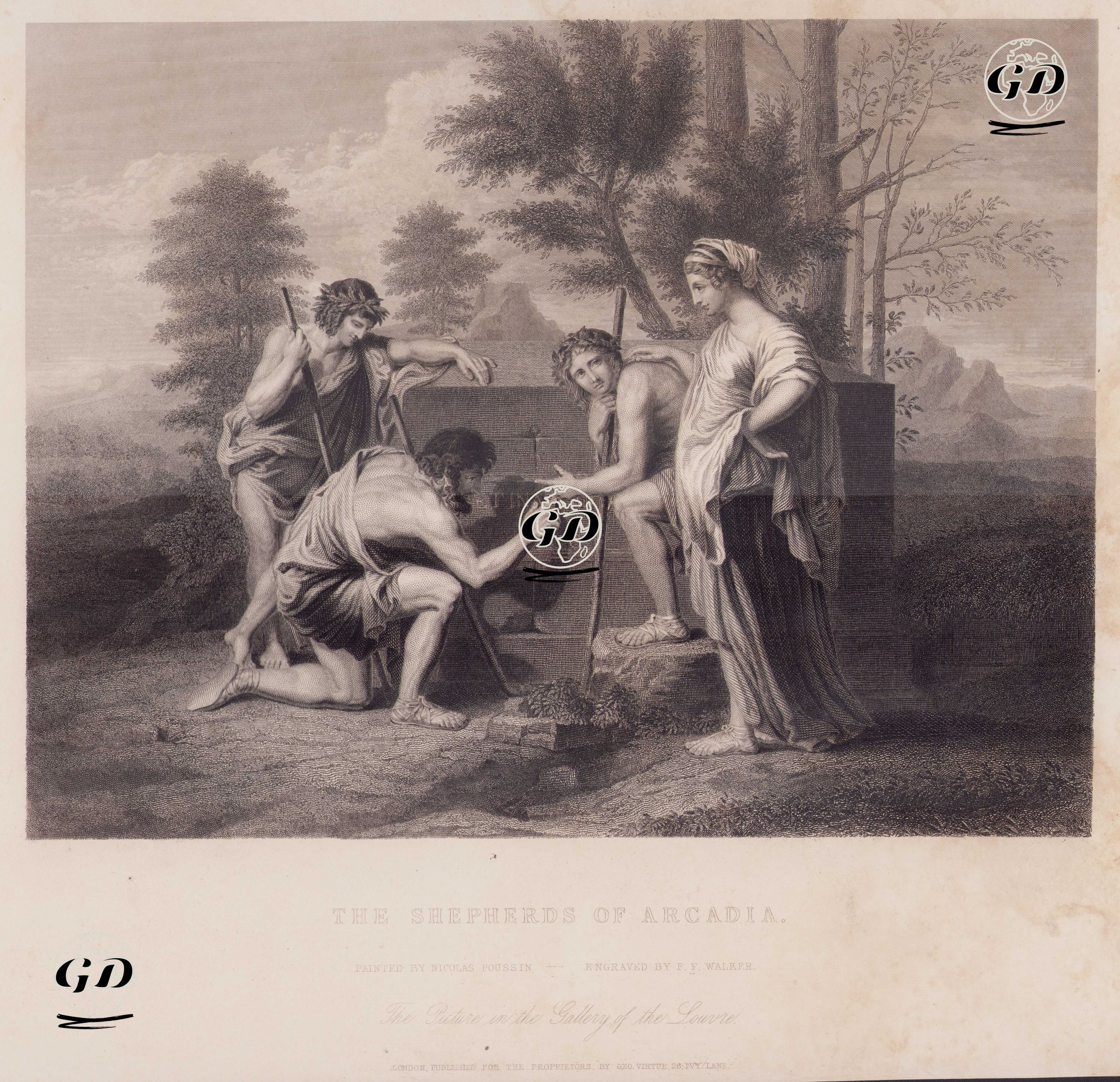 Arcadia Çobanları - Nicolas Poussin (1594-1665) - 1846
