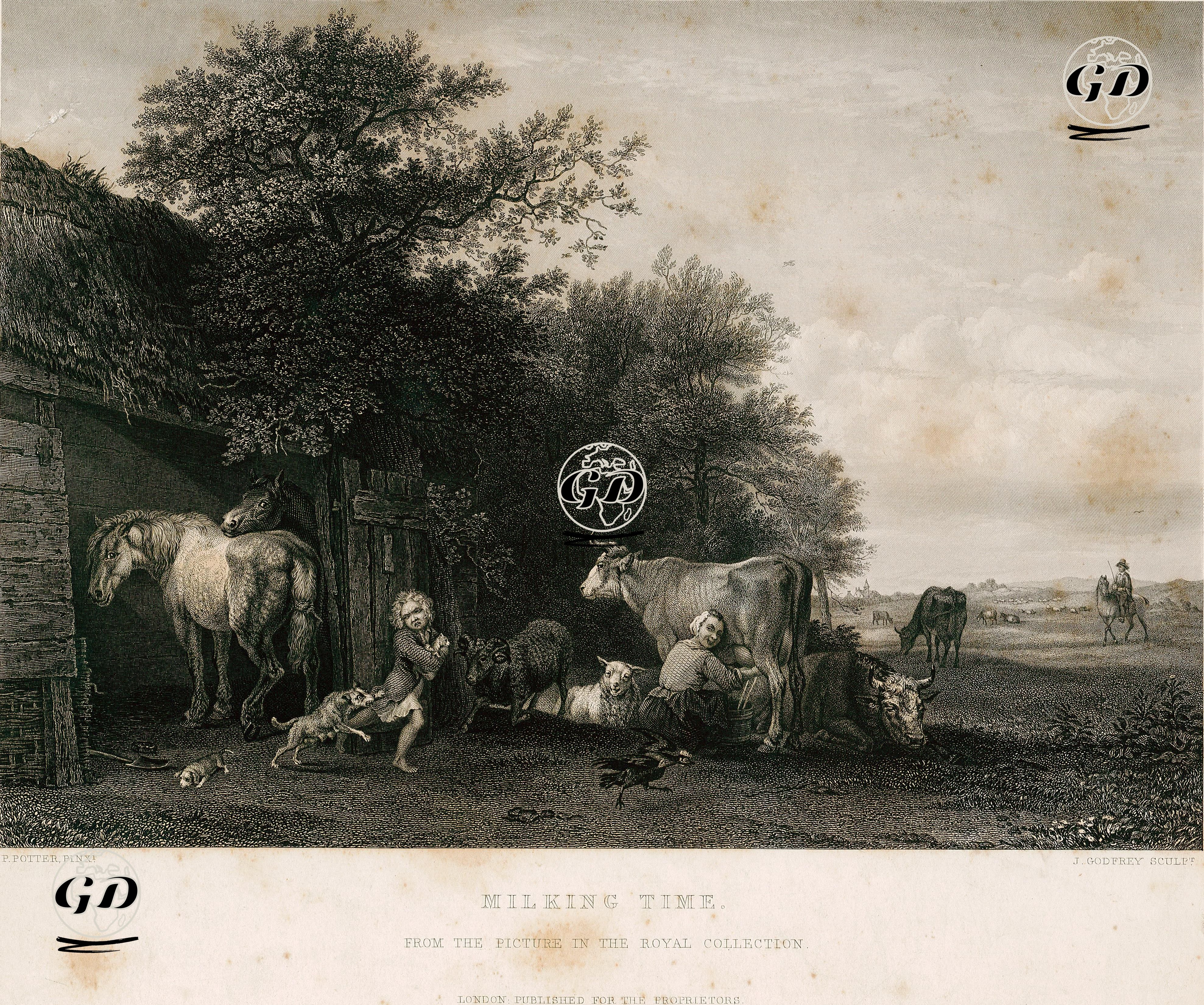 Süt Zamanı - P.Potter - 1854