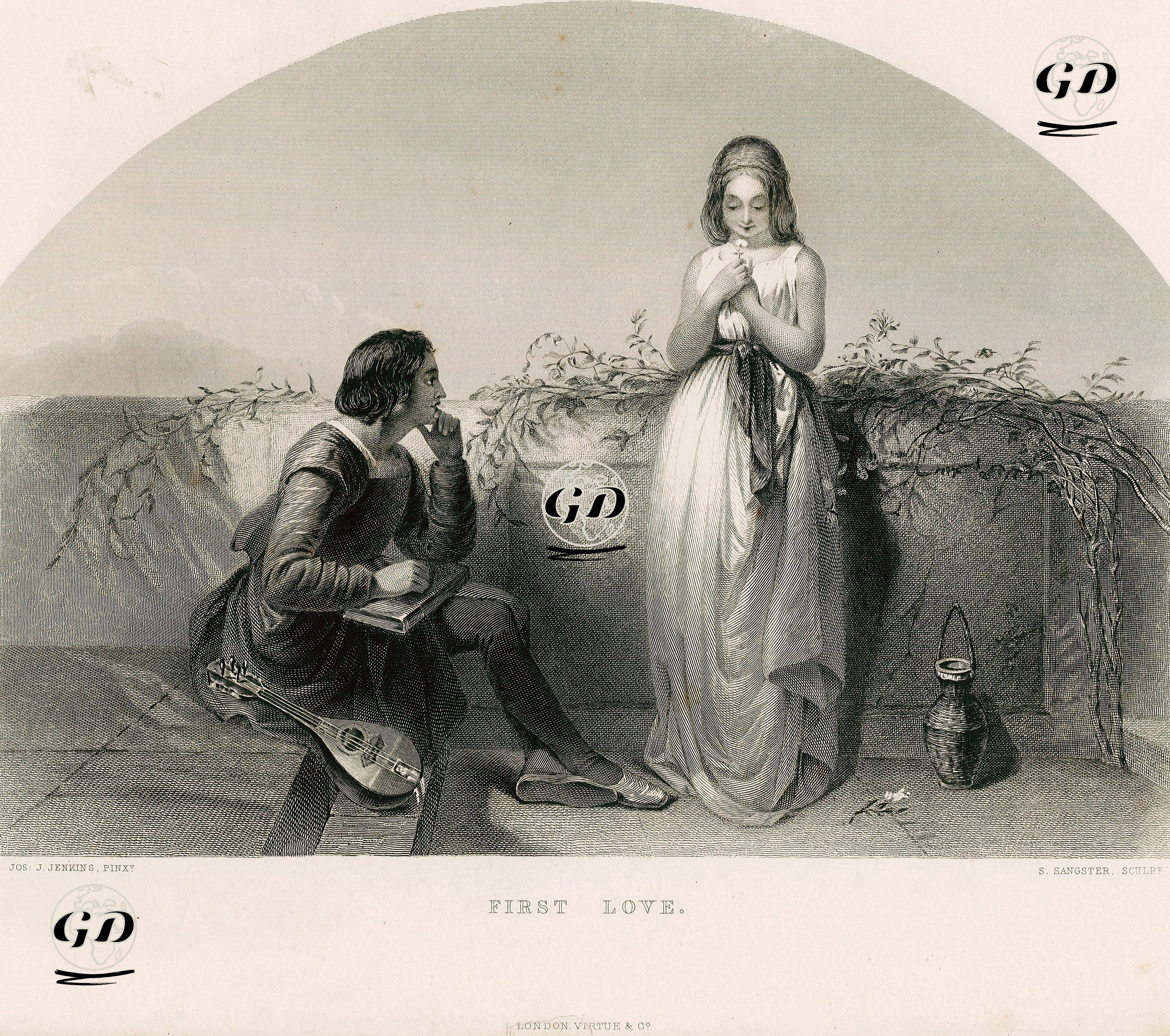First Love - Joseph John Jenkins (1811-1885) - 1870