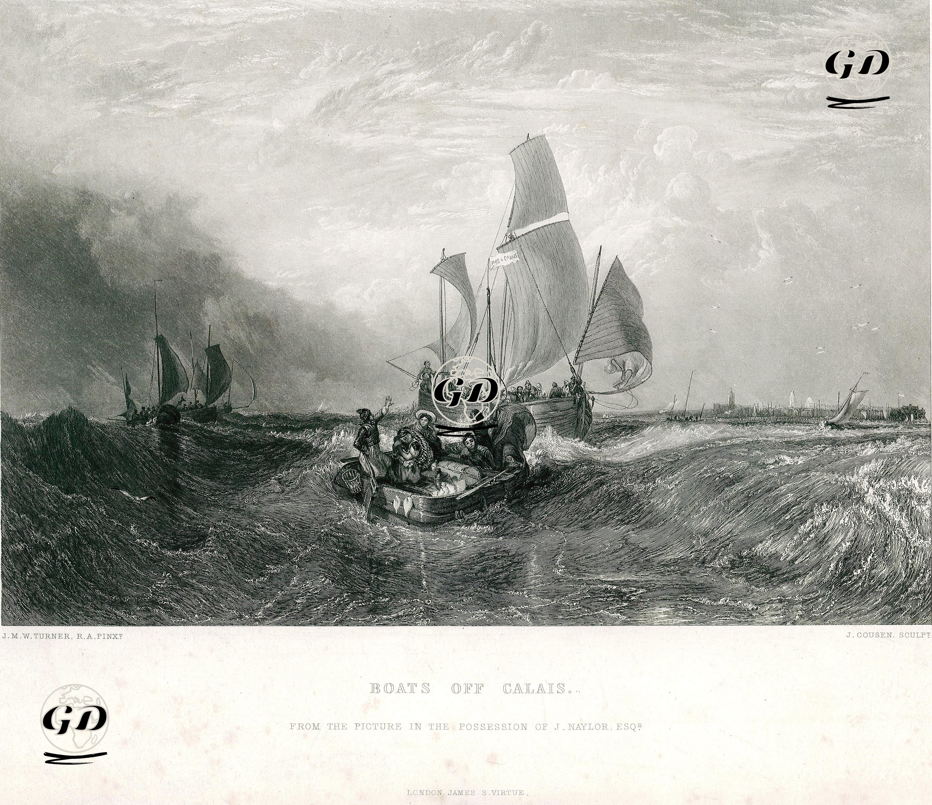 Calais Göçmenleri - Joseph Mallord William Turner (1775-1851) - 1859