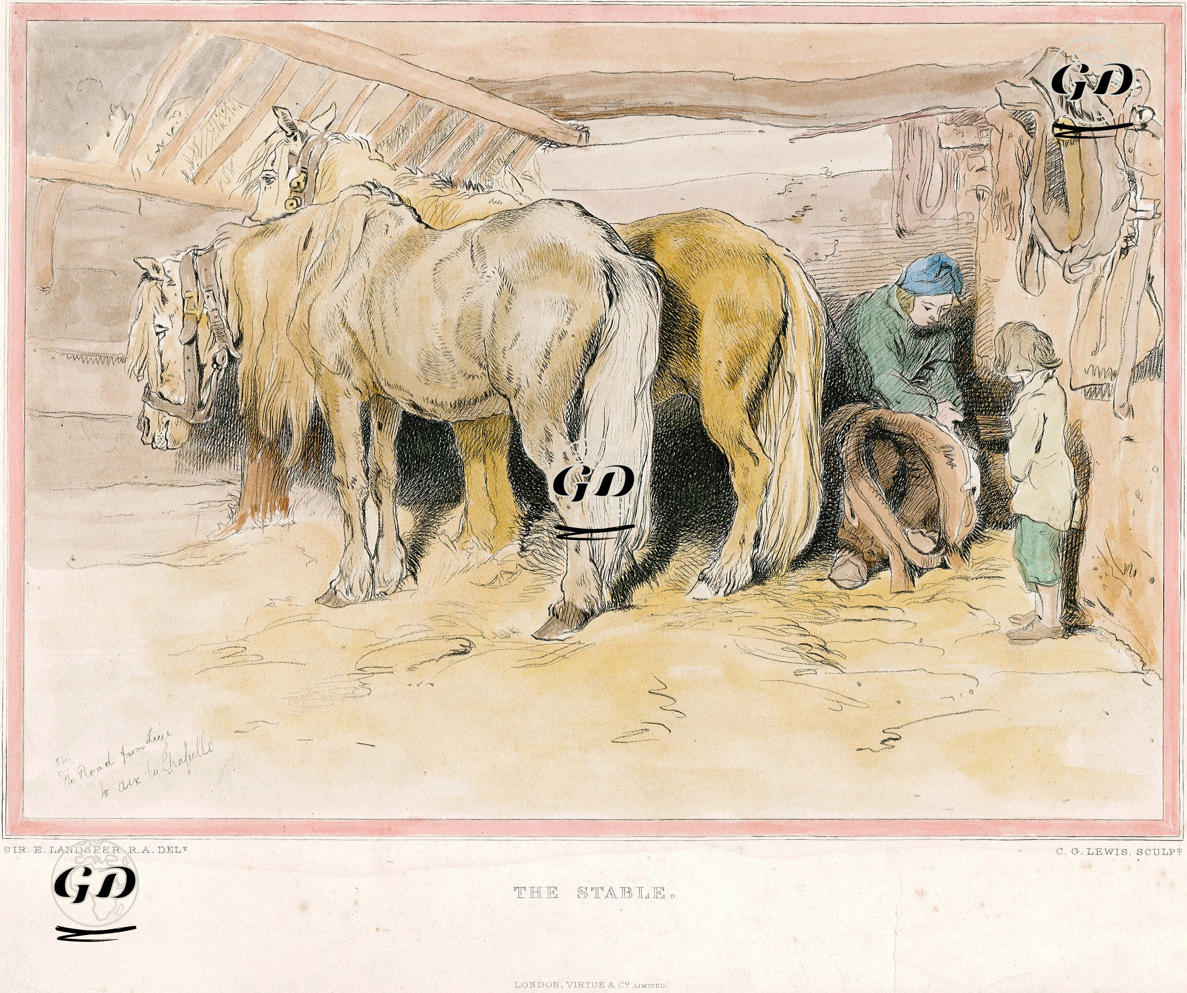 Ahır - Edwin Henry Landseer (1802-1873) - 1876