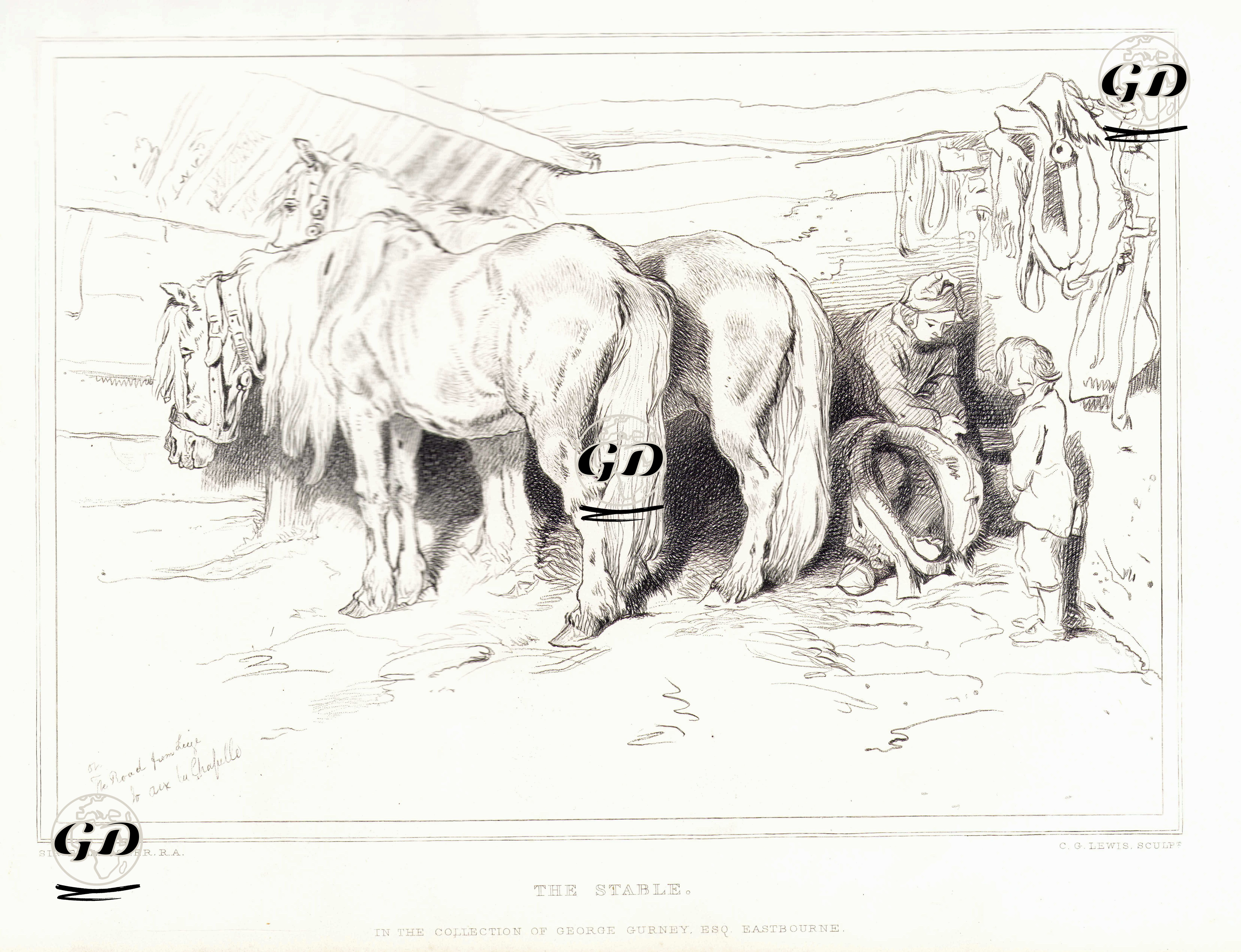 Ahır - Edwin Henry Landseer (1802-1873) - 1876