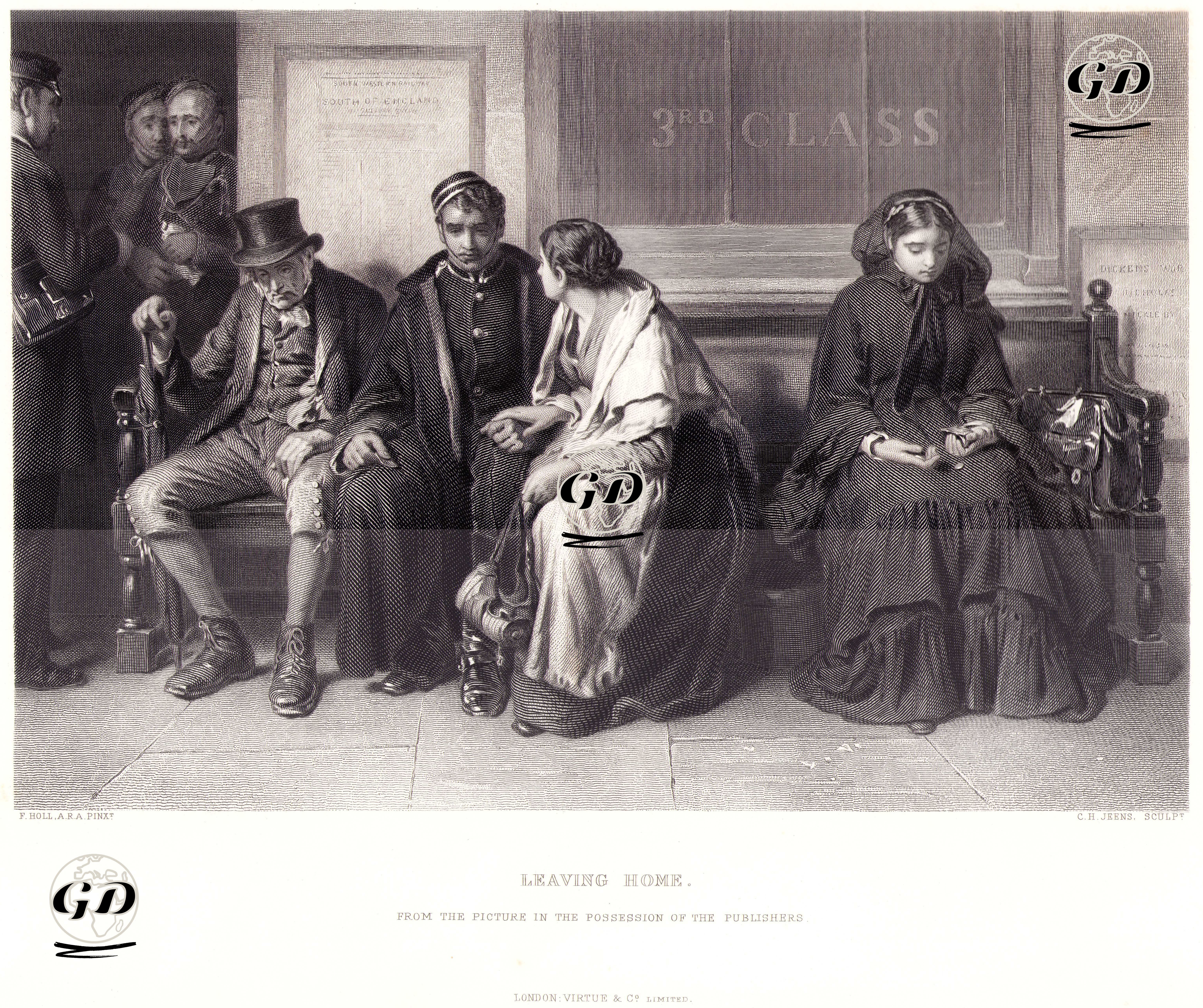 Evden Ayrılış - Francis Montague Holl (1845-1888) - 1879