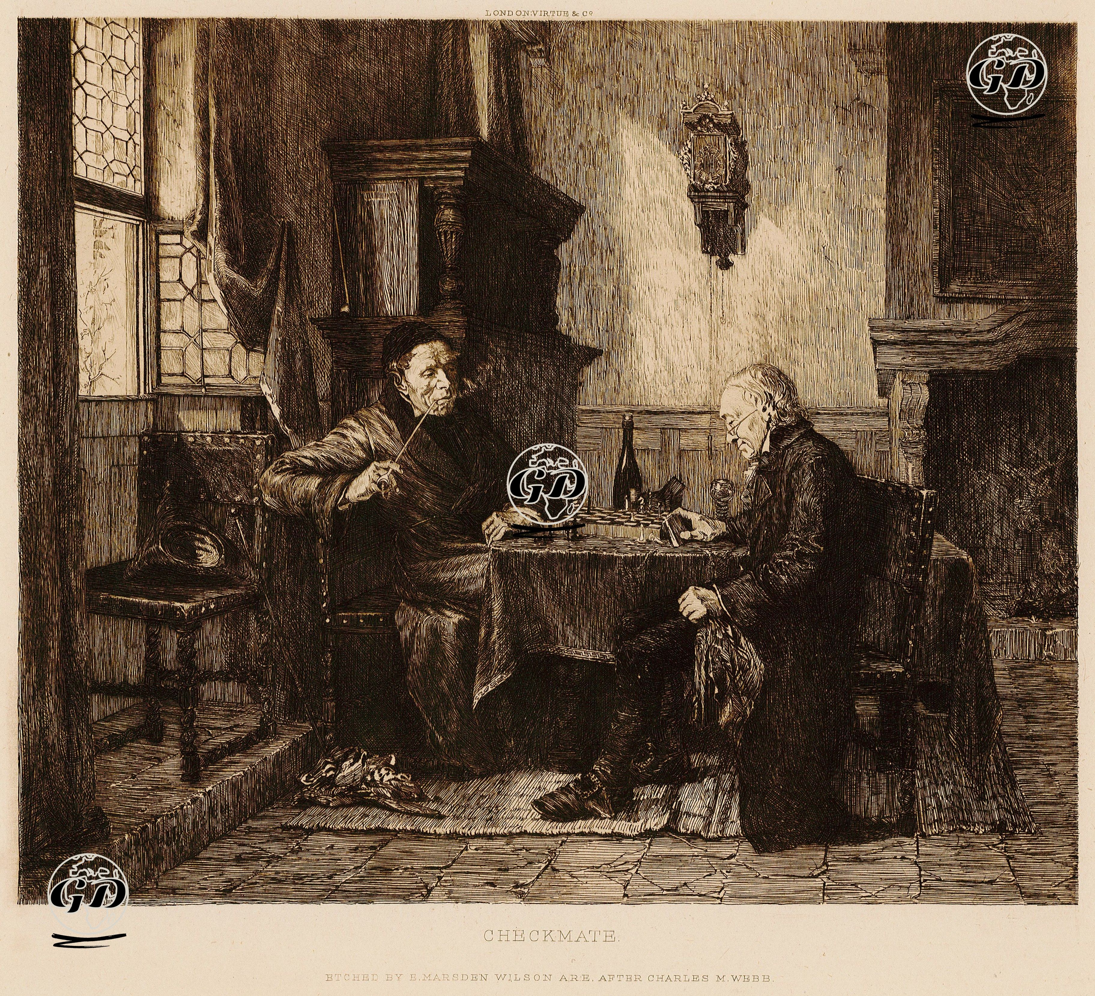 Checkmate  - Charles Meeb Webb (1830-1895) - 1890's