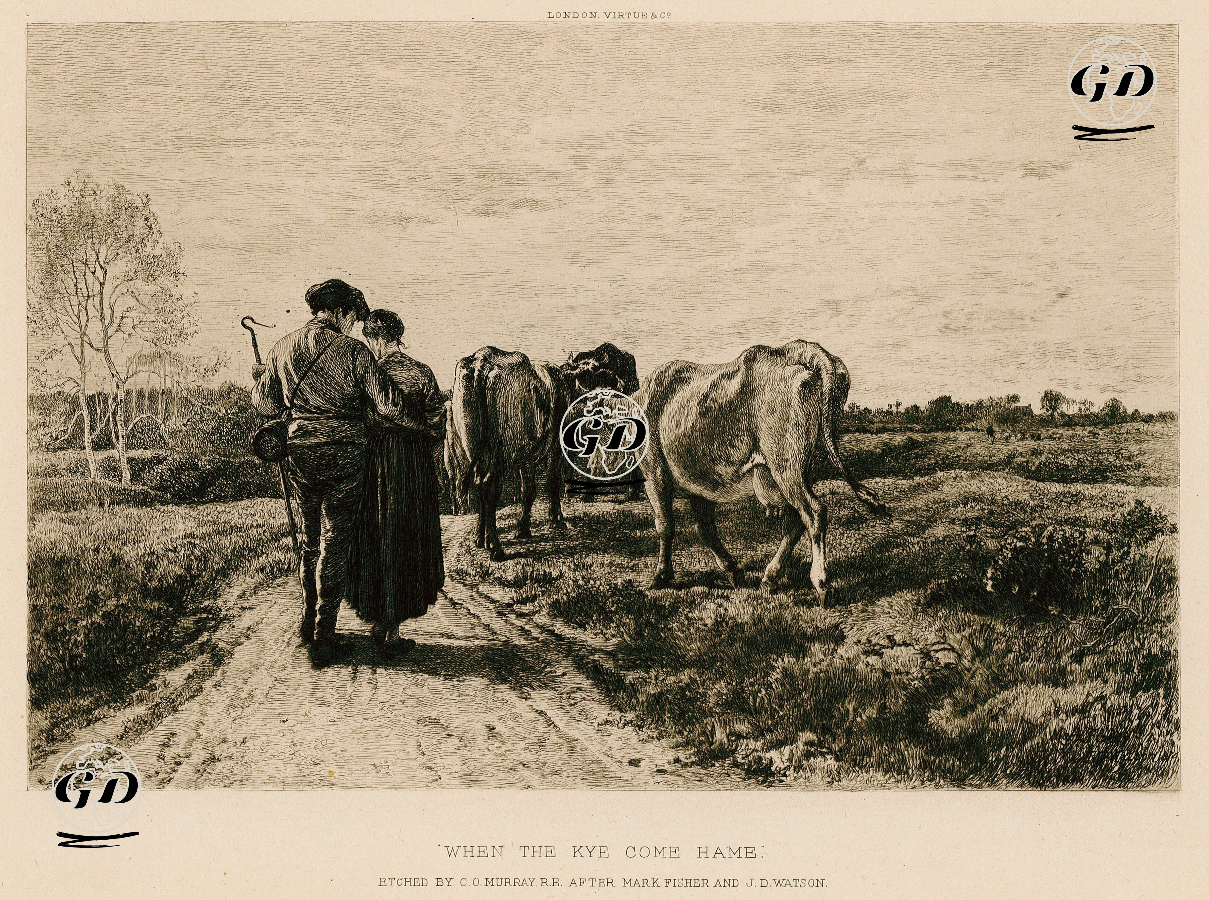 When The Kye Come Hame - Mark Fisher (1841-1923)-C.O.Murray (1842-1923) - 1882