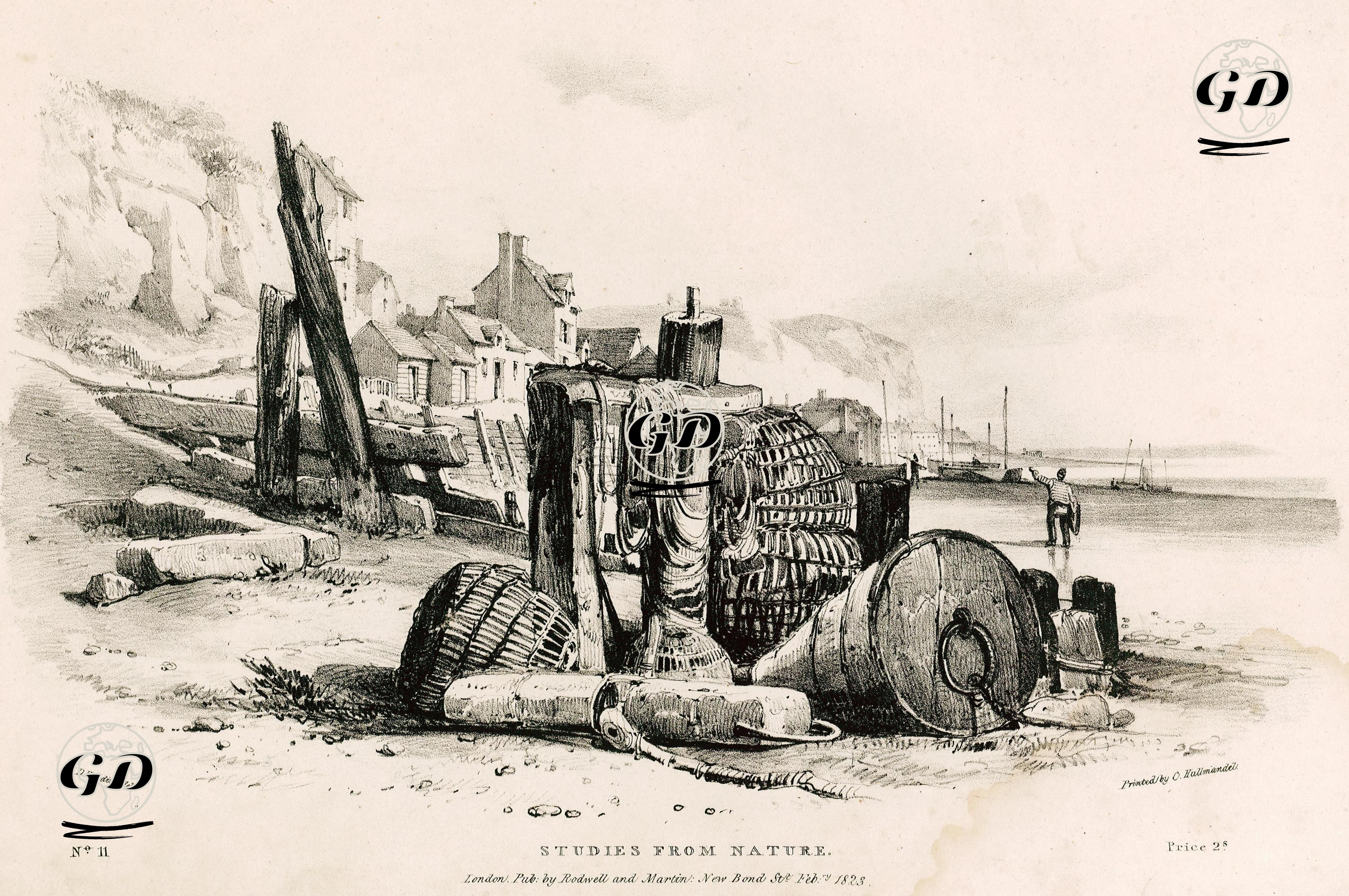 Doğadan Çizimler, No:11 - James Duffield Harding (1798-1863) - 1823