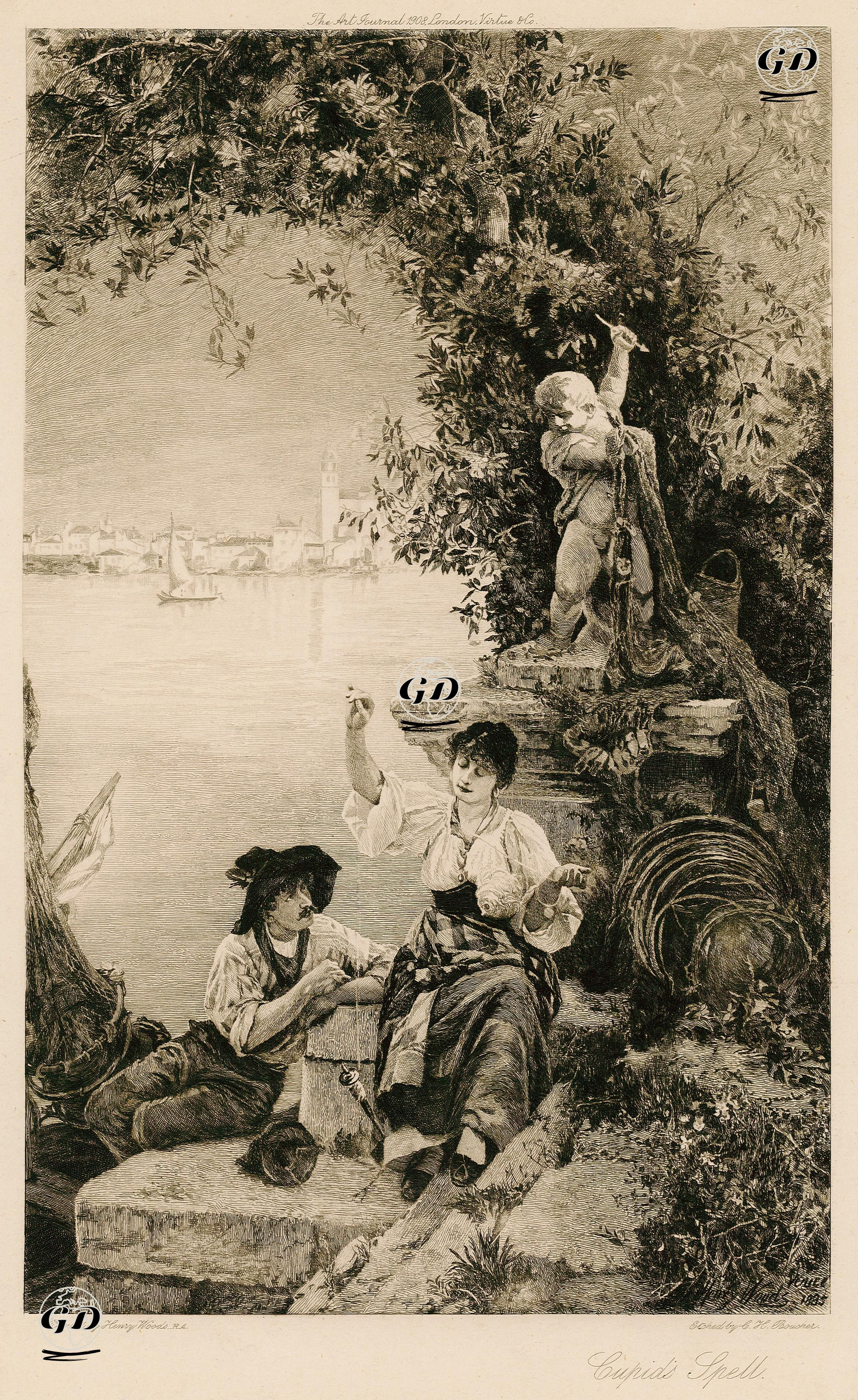 Aşk Tanrısının Büyüsü - Henry Woods (1846-1921) - 1908