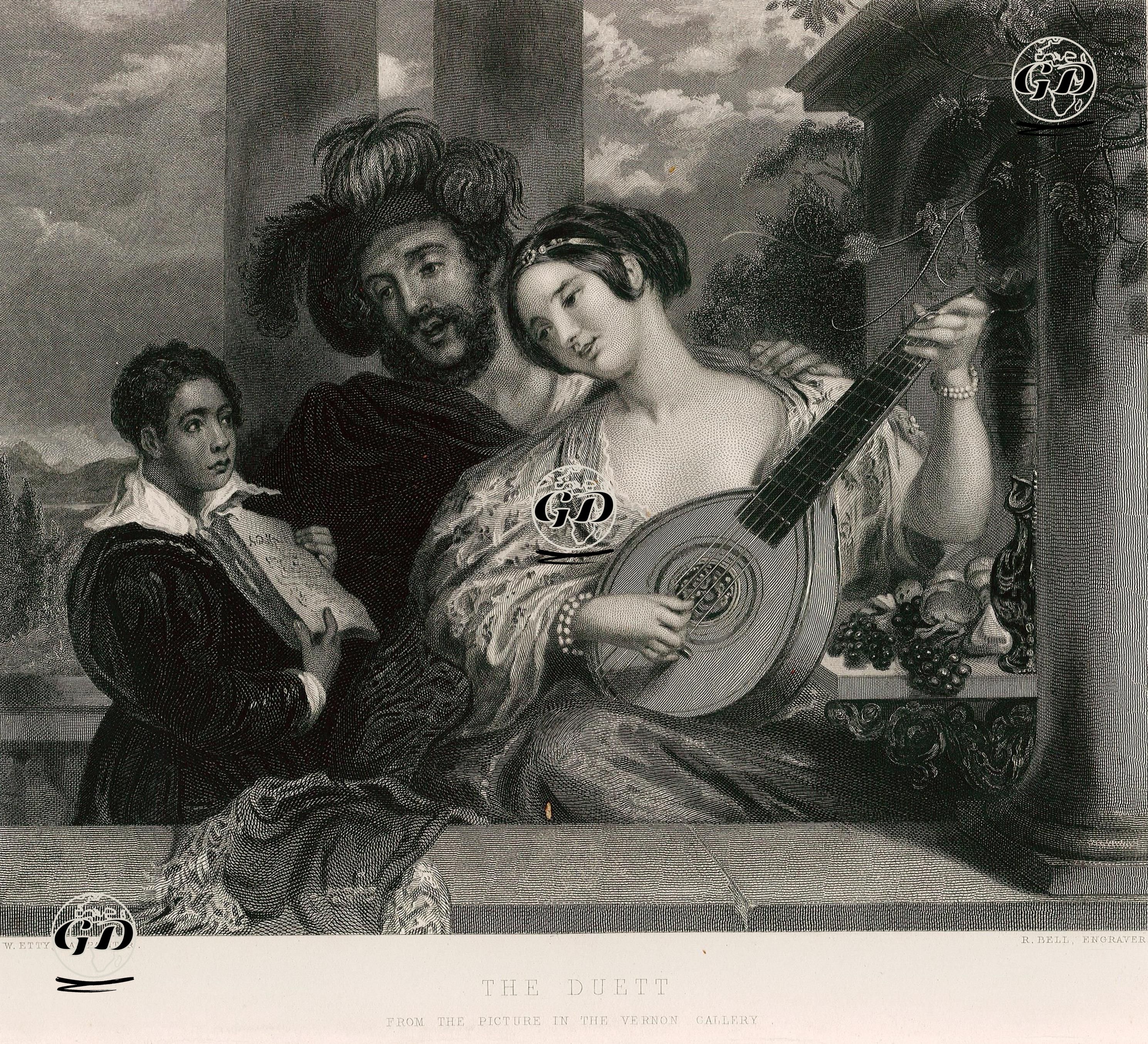 Düet - William Etty (1787-1849) - 1853