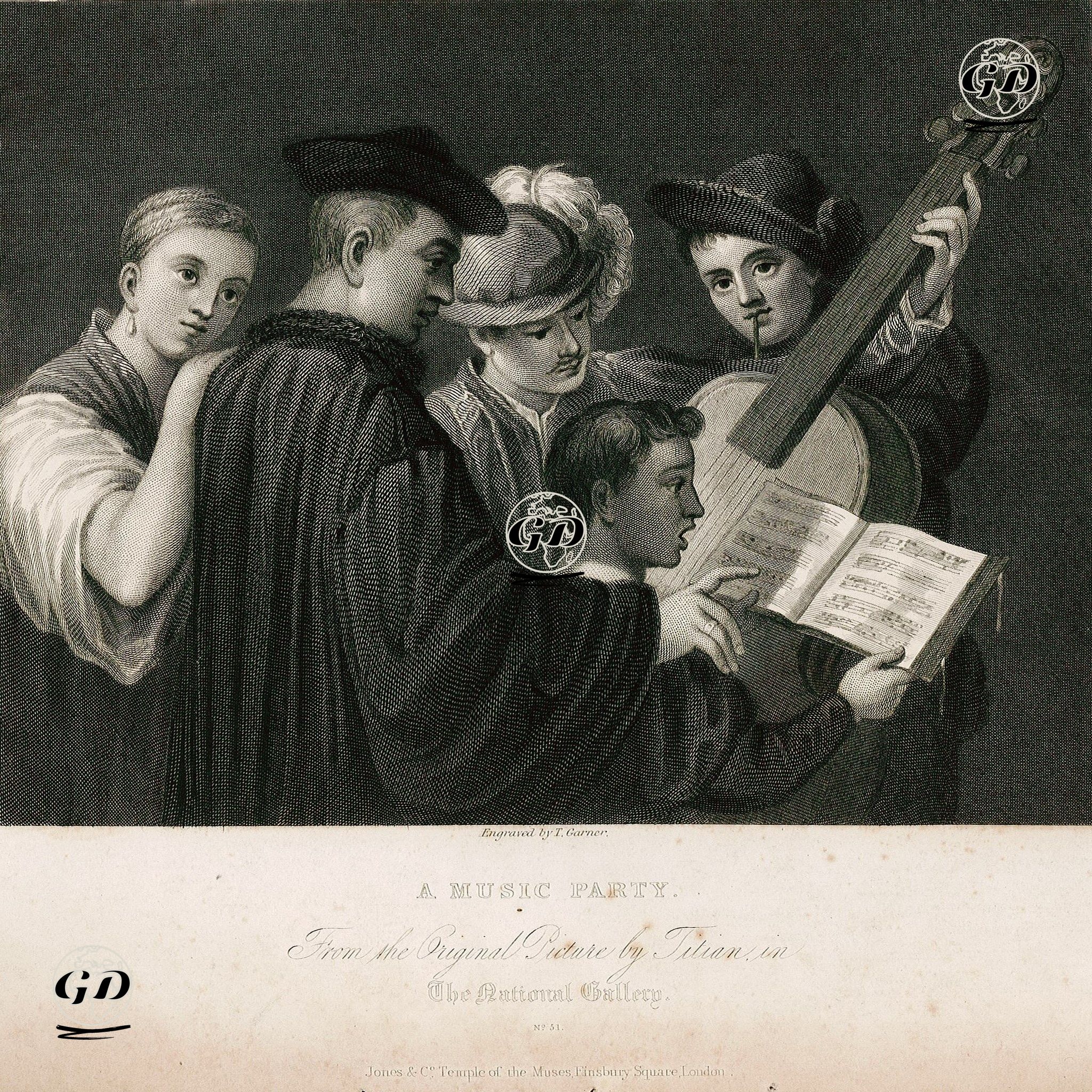 Müzik Şöleni - Titian (Tiziano Vecellio) (1490-1576) - 1835
