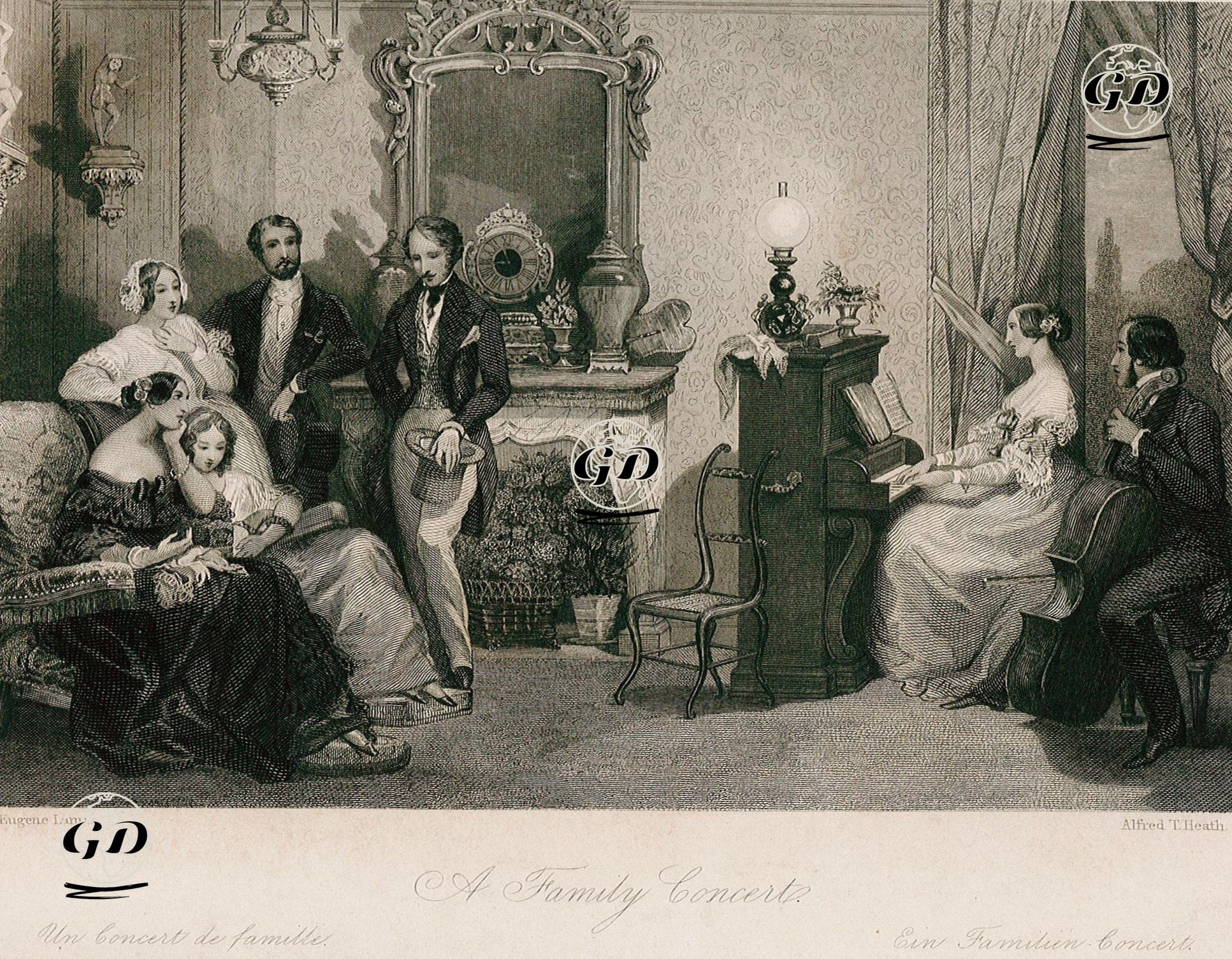 A Family Concert  - Eugene Louis Lami (1800-1890) - 1844