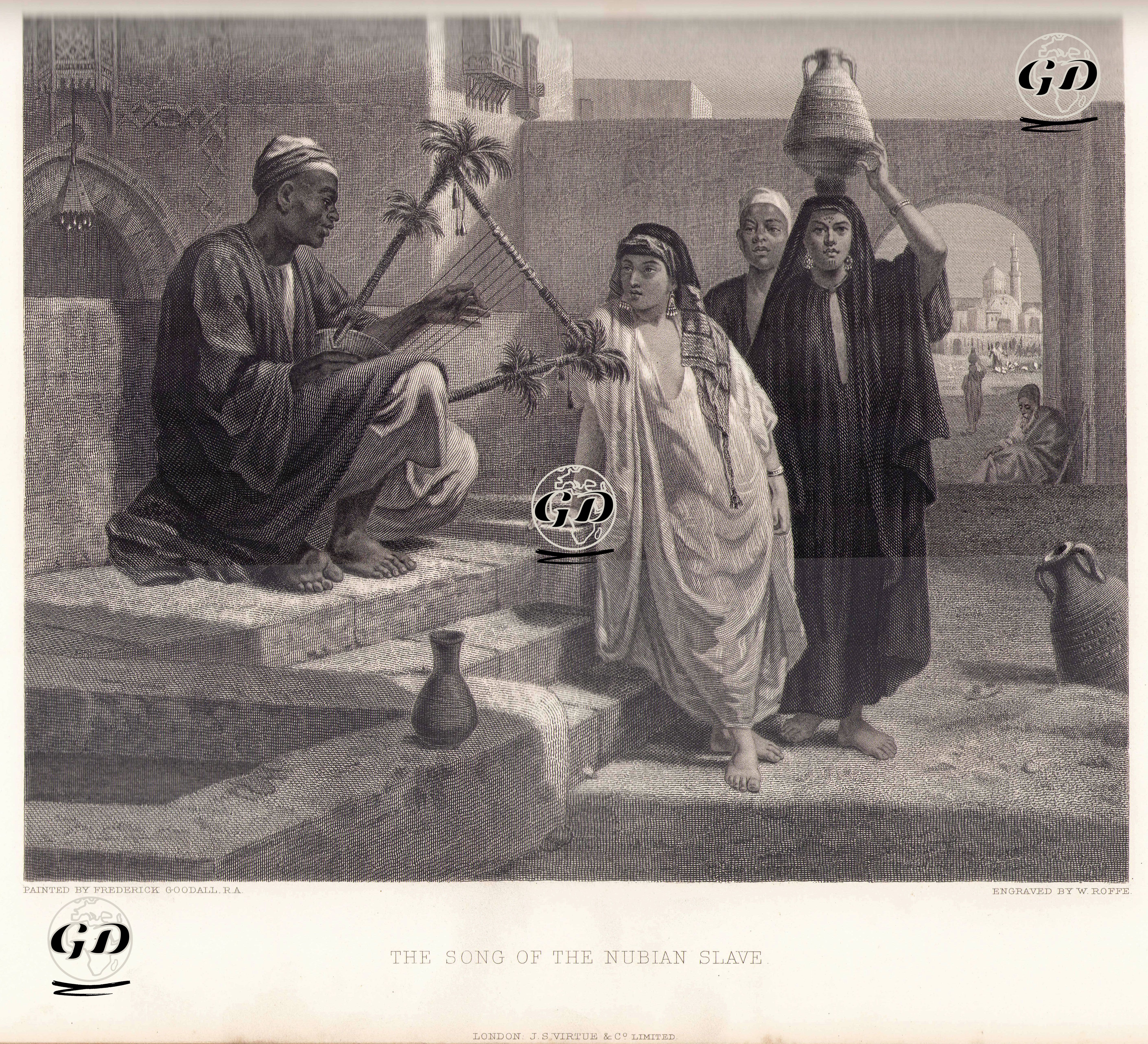 Nubiyalı Kölenin Şarkısı - Frederick Goodall (1822–1904) - 1884