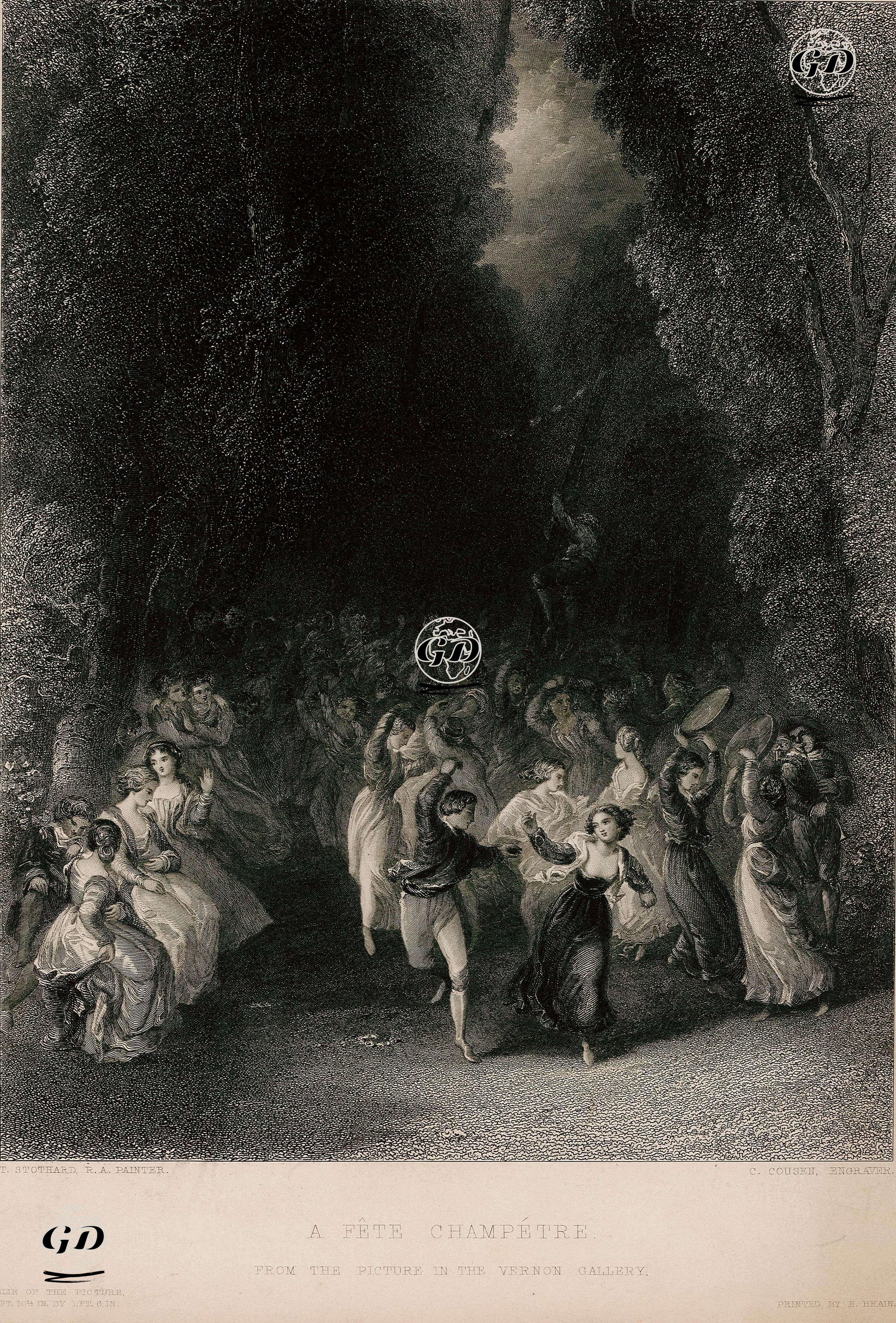 Kır Şöleni - Thomas Stothard (1755-1834) - 1851