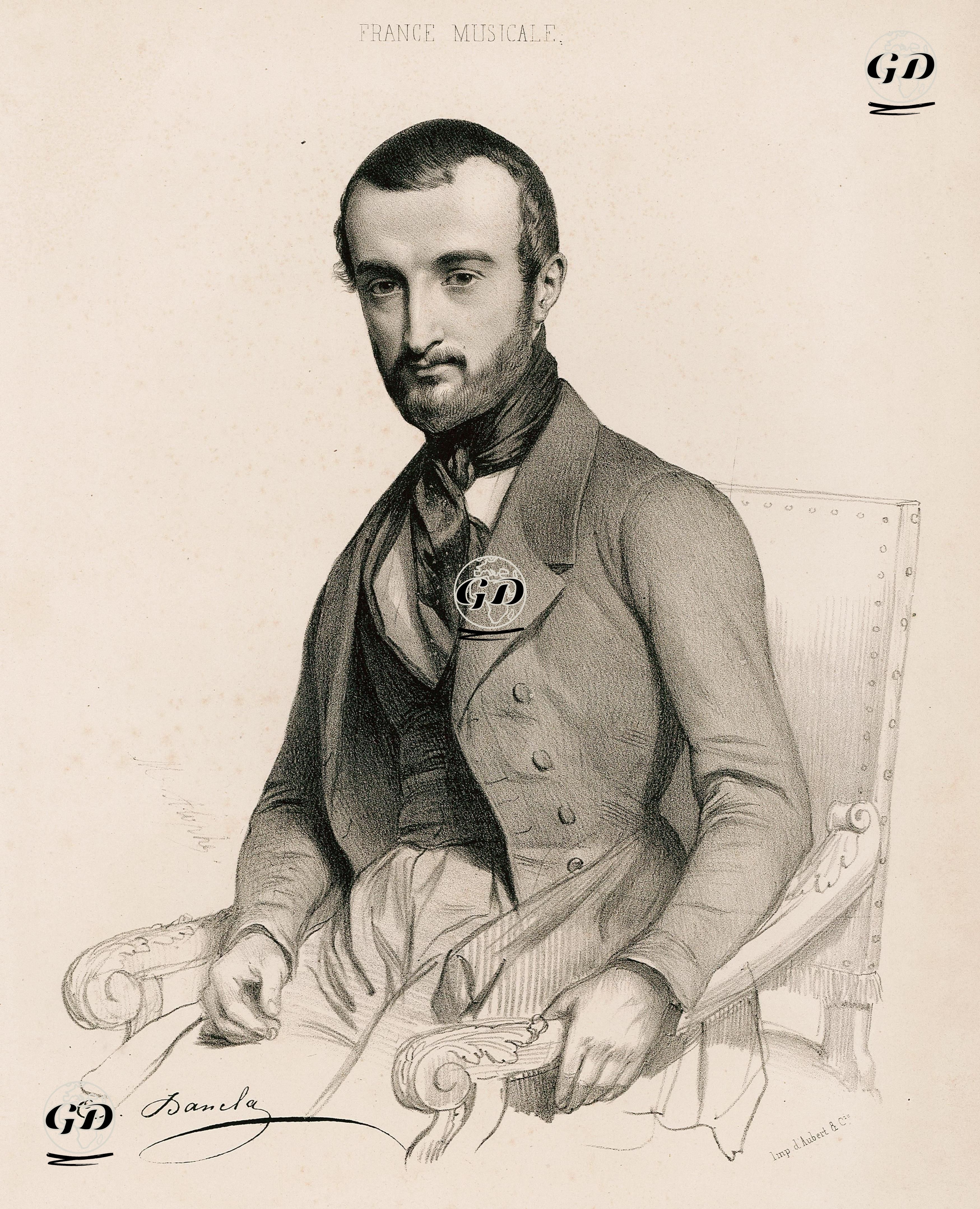 Fransız Besteci Ve Keman Virtüözü Charles Dancla -  - 1845