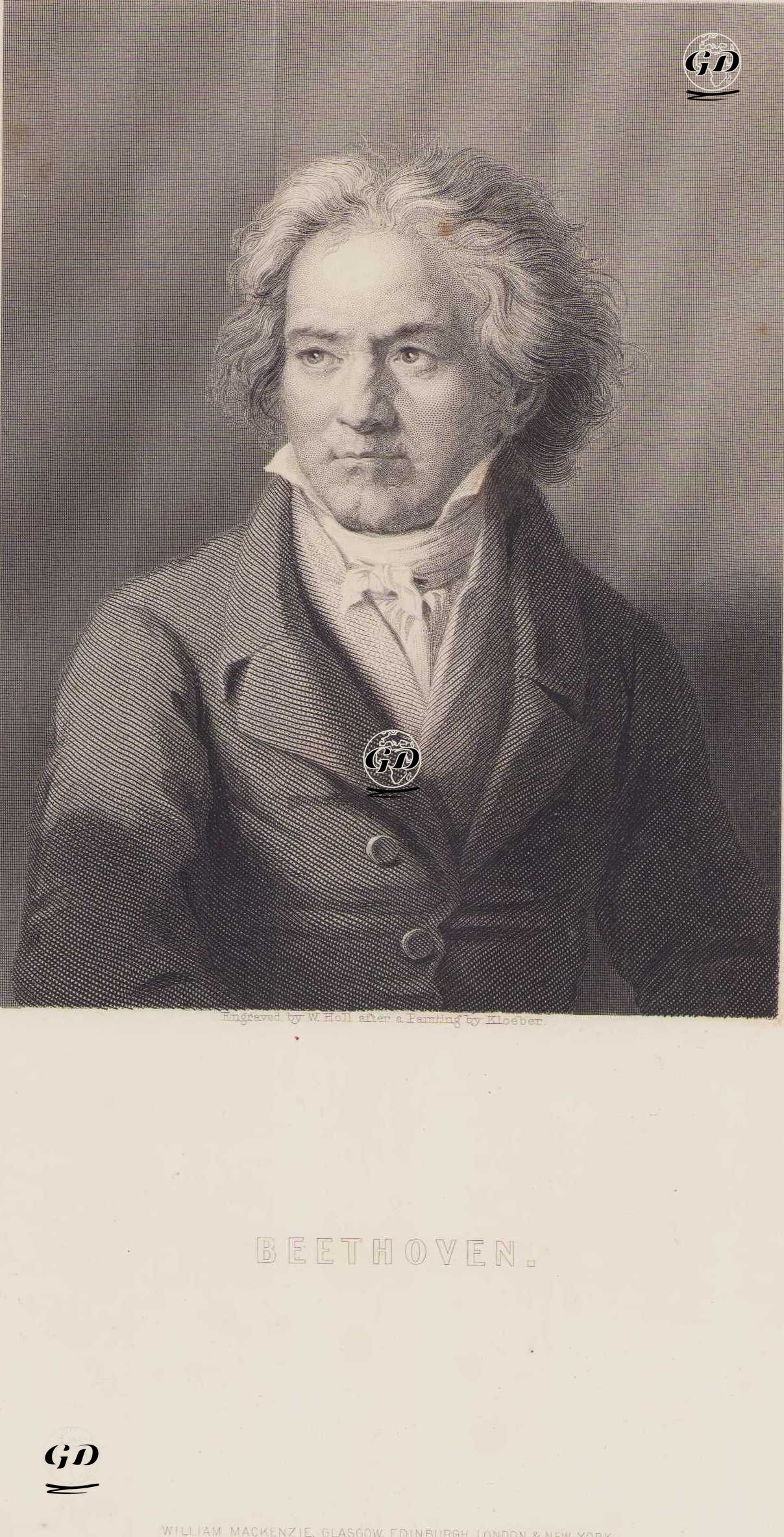 Ludwig van Beethoven - August Karl Friedrich von Kloeber (1793-1864) - 1850's-1860`s