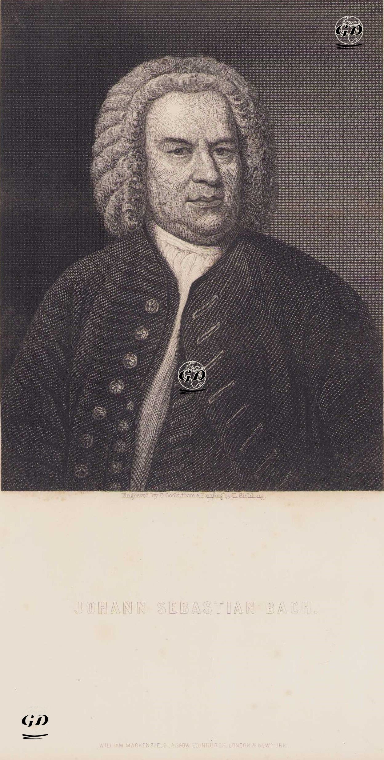 Johann Sebastian Bach - Lazarus Gottlieb Sichling (1812-1863) - 1850's