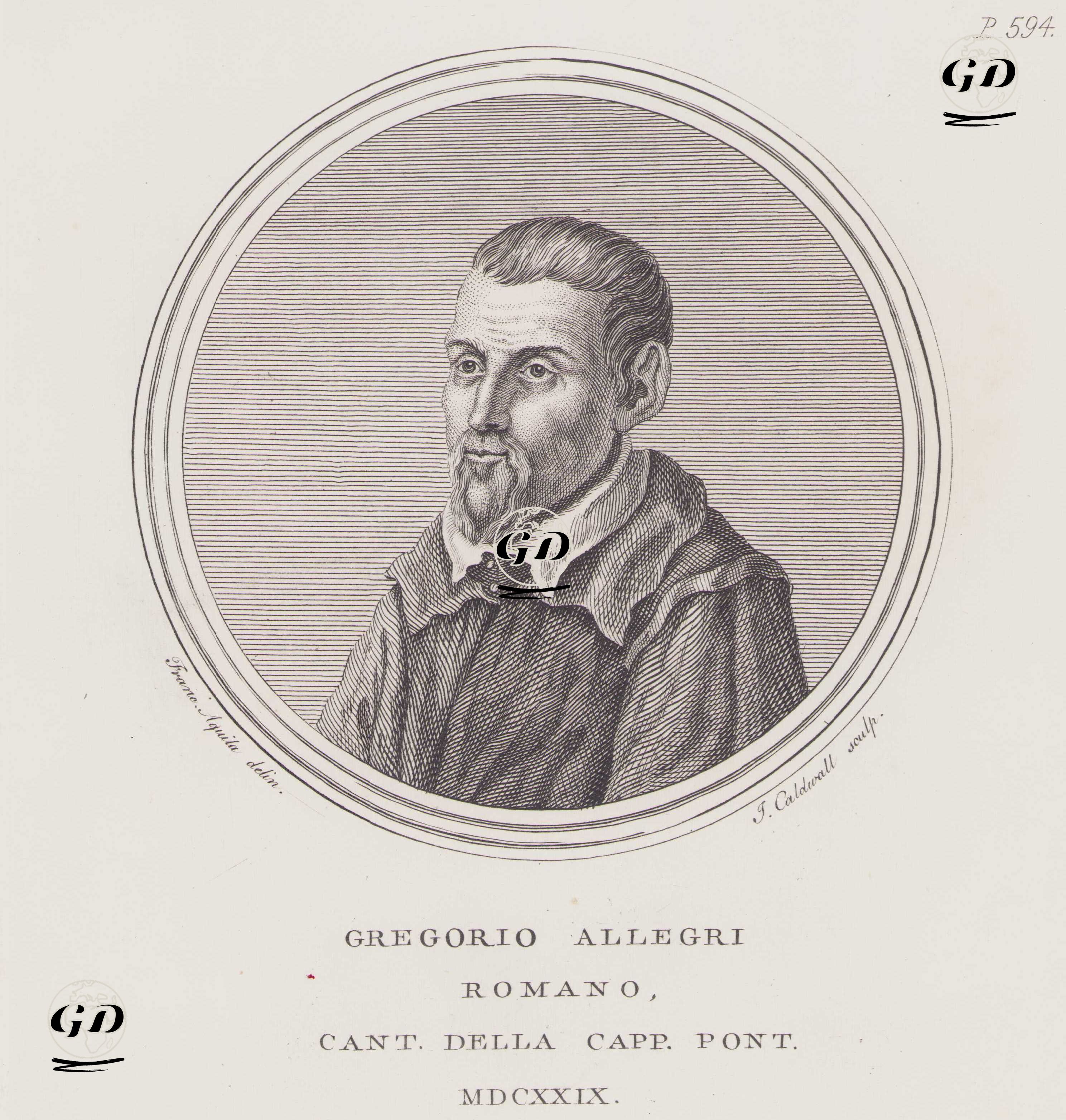 Gregorio Allegri - Francesco Faraone Aquila (1676-1740) - 1760`s