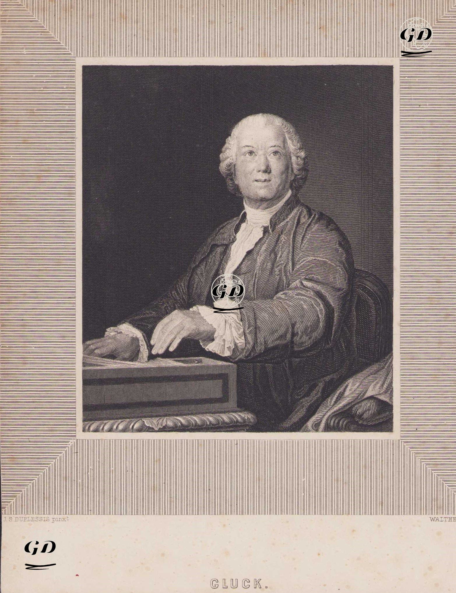 Christoph Willibald Gluck - Joseph-Siffred Duplessis (1725-1802) - 1850`s