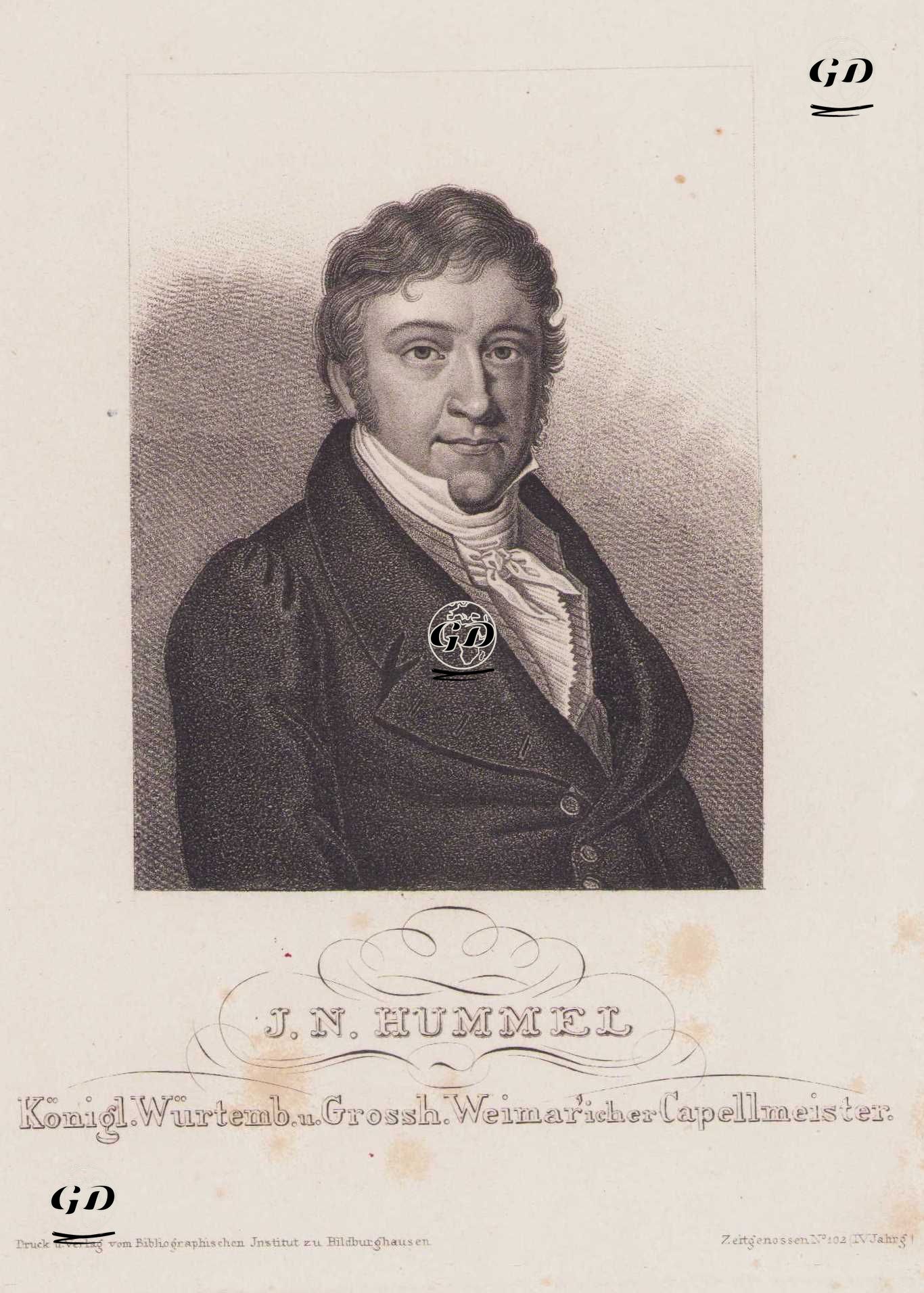 Johann Nepomuk Hummel -  - 1850`s