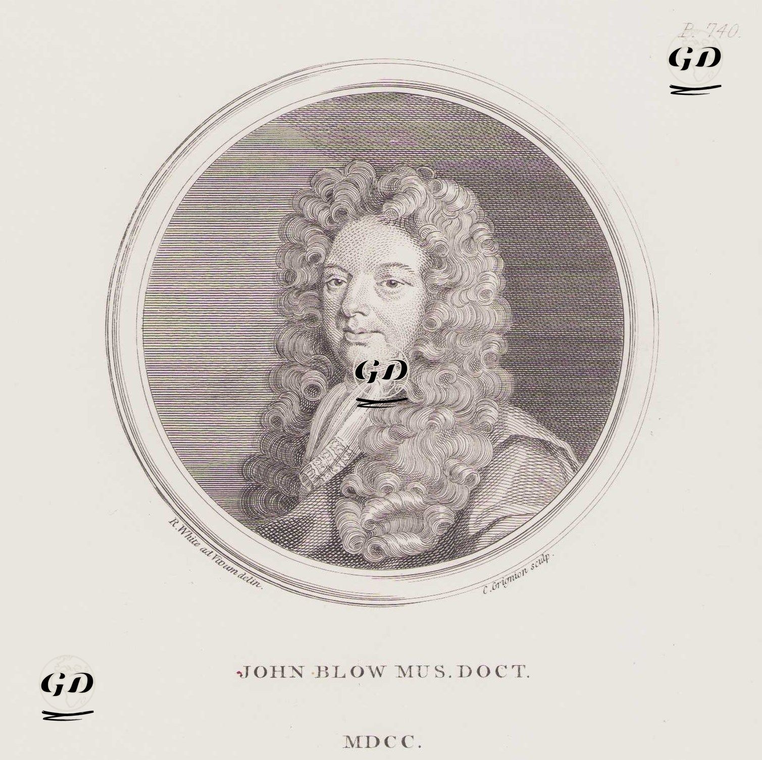 John Blow, Mus.Doct.MDCC - Robert White (1645-1703) - 1760`s