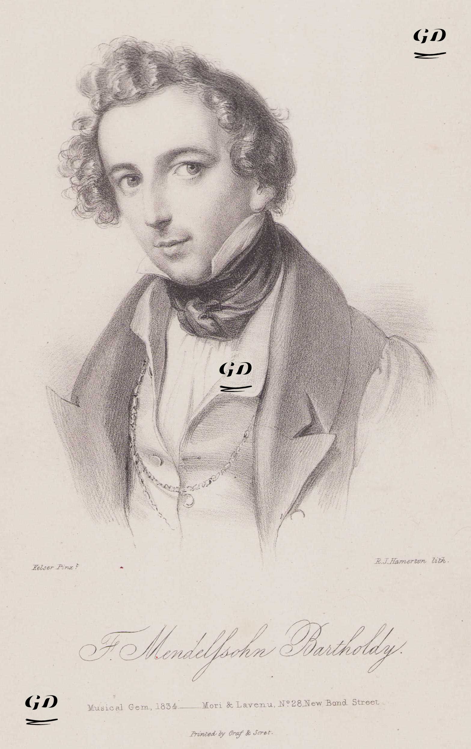 Felix Mendelssohn Bartholdy - Kelser - 1834